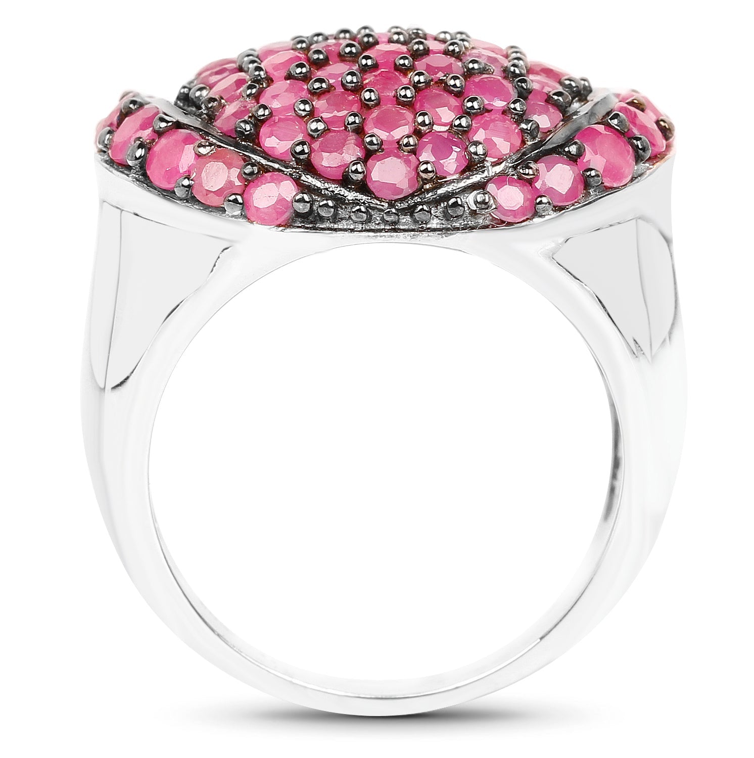 3.35 Carat Genuine Ruby .925 Sterling Silver Ring on sale at MyriadMart
