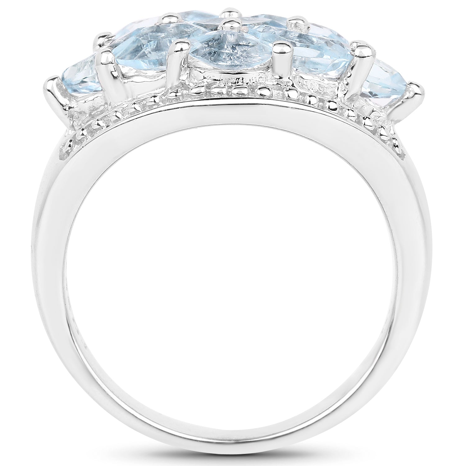 2.50 Carat Genuine Blue Topaz .925 Sterling Silver Ring on sale at MyriadMart