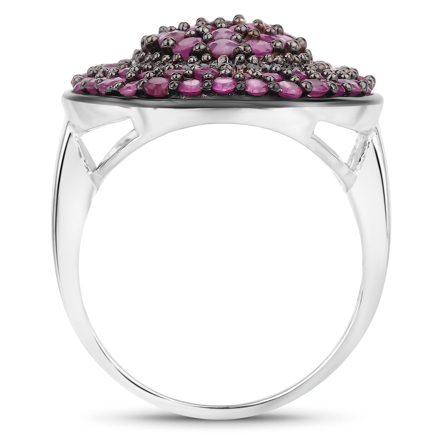 3.11 Carat Genuine Ruby .925 Sterling Silver Ring on sale at MyriadMart