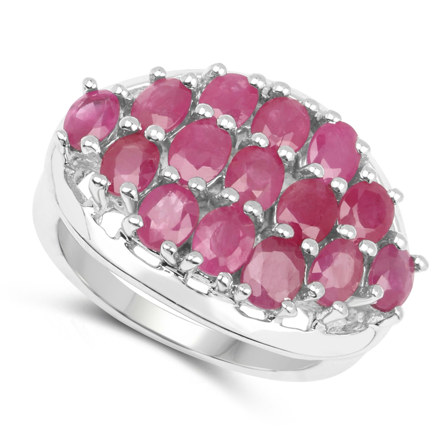 3.00 Carat Genuine Ruby .925 Sterling Silver Ring on sale at MyriadMart