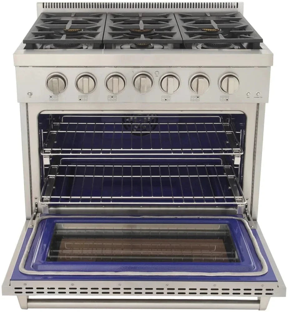 Kucht 36" Freestanding Professional Gas Range Liquid Propane KFX3600X/LP-S on sale at MyriadMart