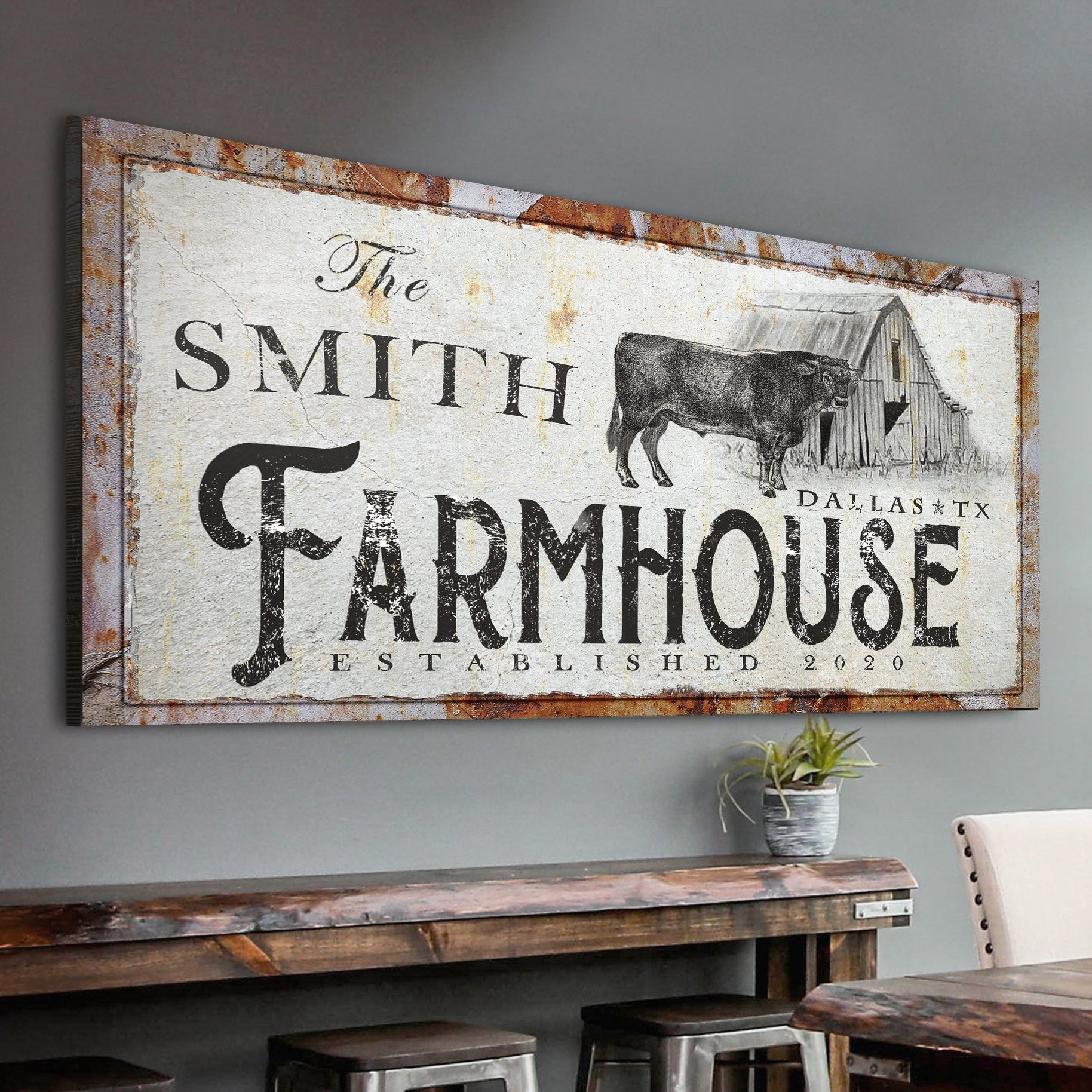Rustic Farmhouse Sign X on sale at MyriadMart