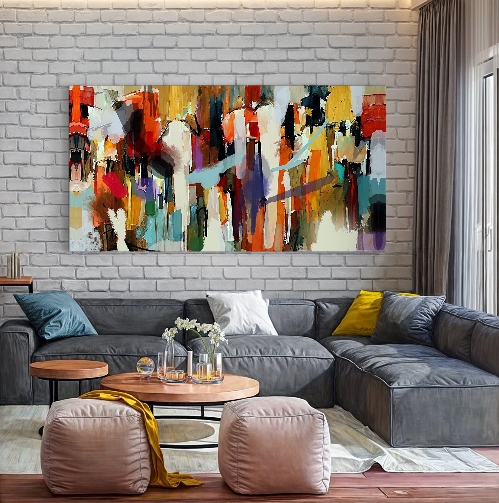 Canvas Print: "Resonant Hues" on sale at MyriadMart