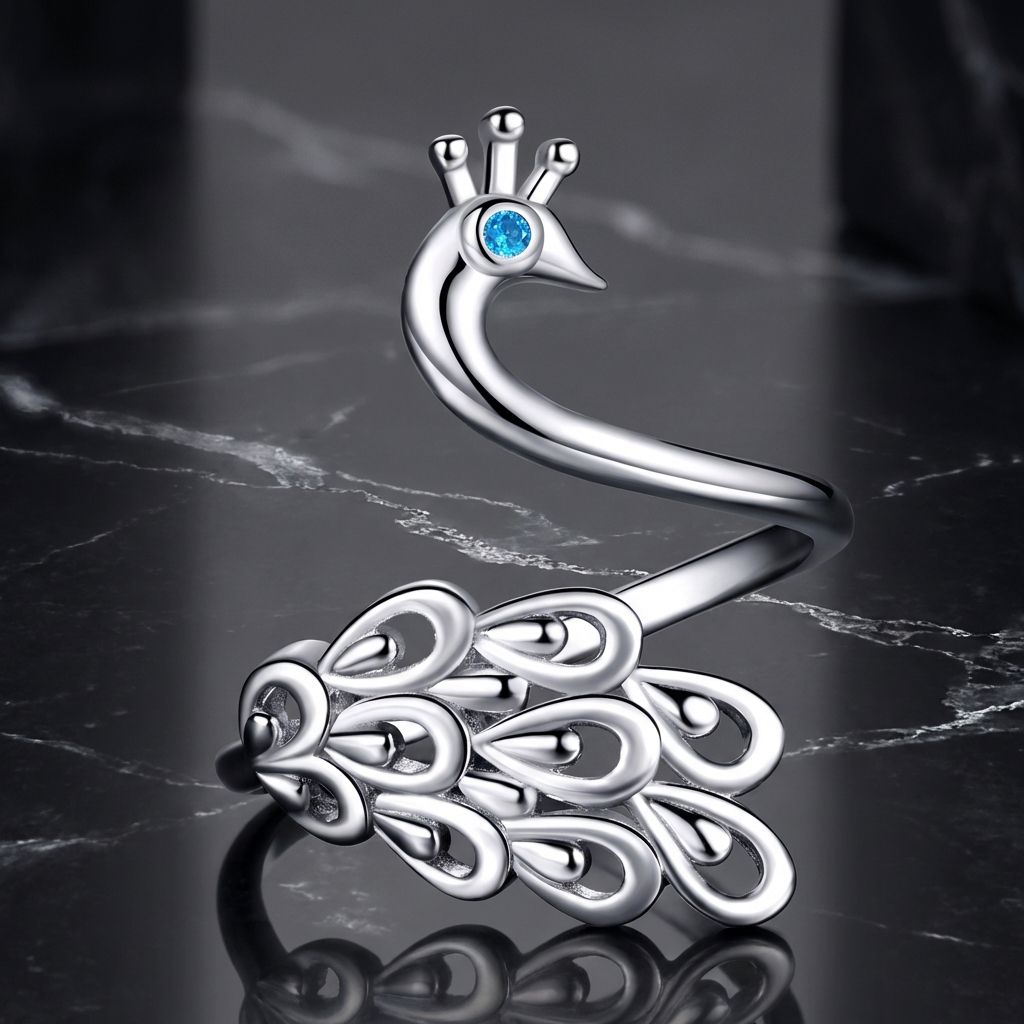925 Sterling Silver Plated Platinum Pavé Setting CZ Ring for Women on sale at MyriadMart