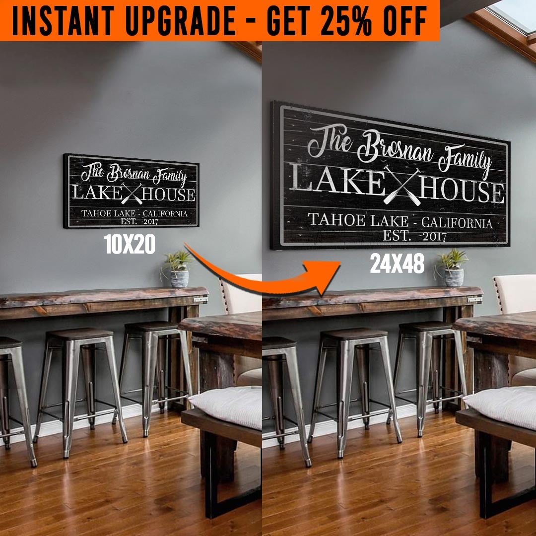 Upgrade Your 'Lake House' Pas 1150 - Style 2 Canvas To 24x48 Inches on sale at MyriadMart