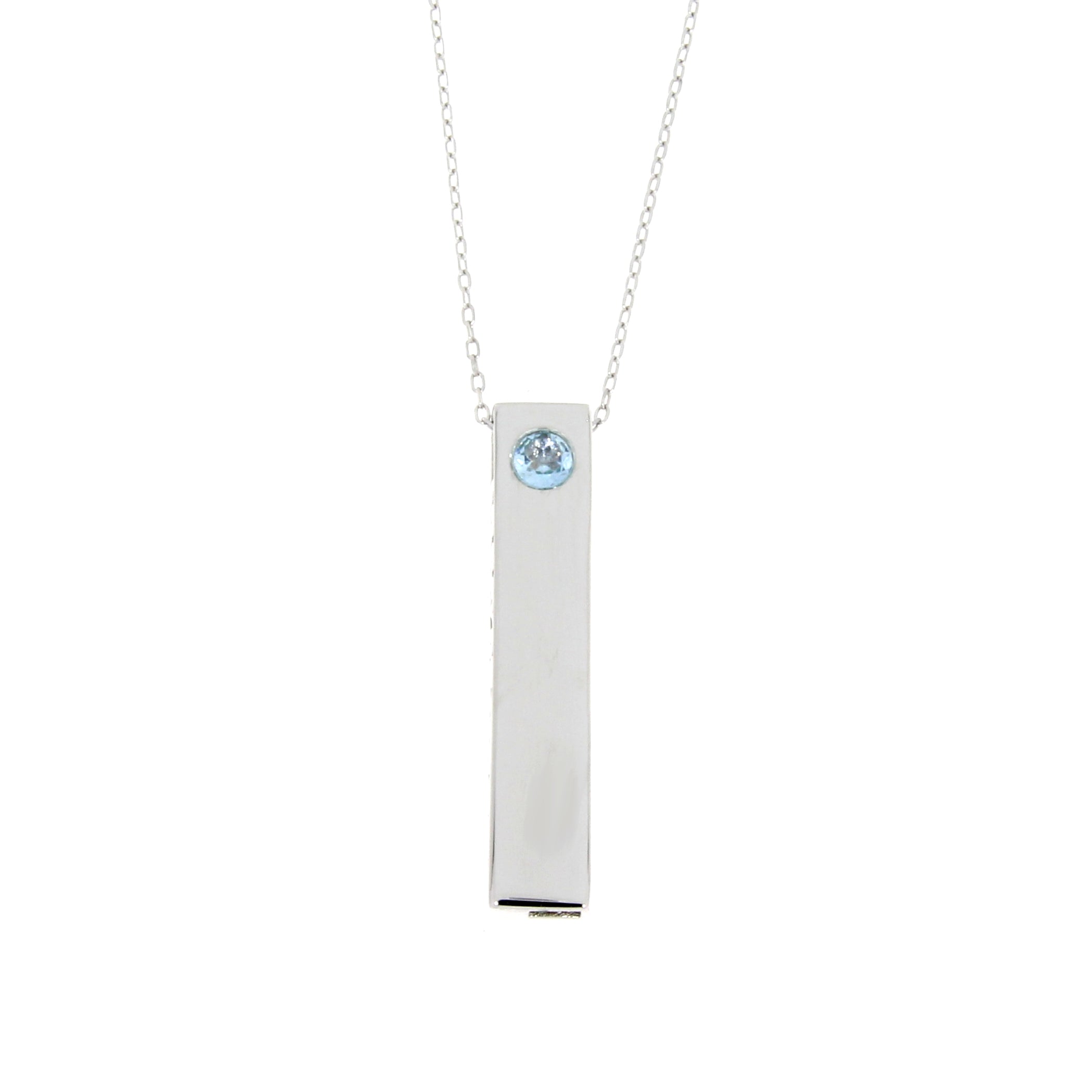 Blue Topaz Fashion Pendants Sterling Silver on sale at MyriadMart