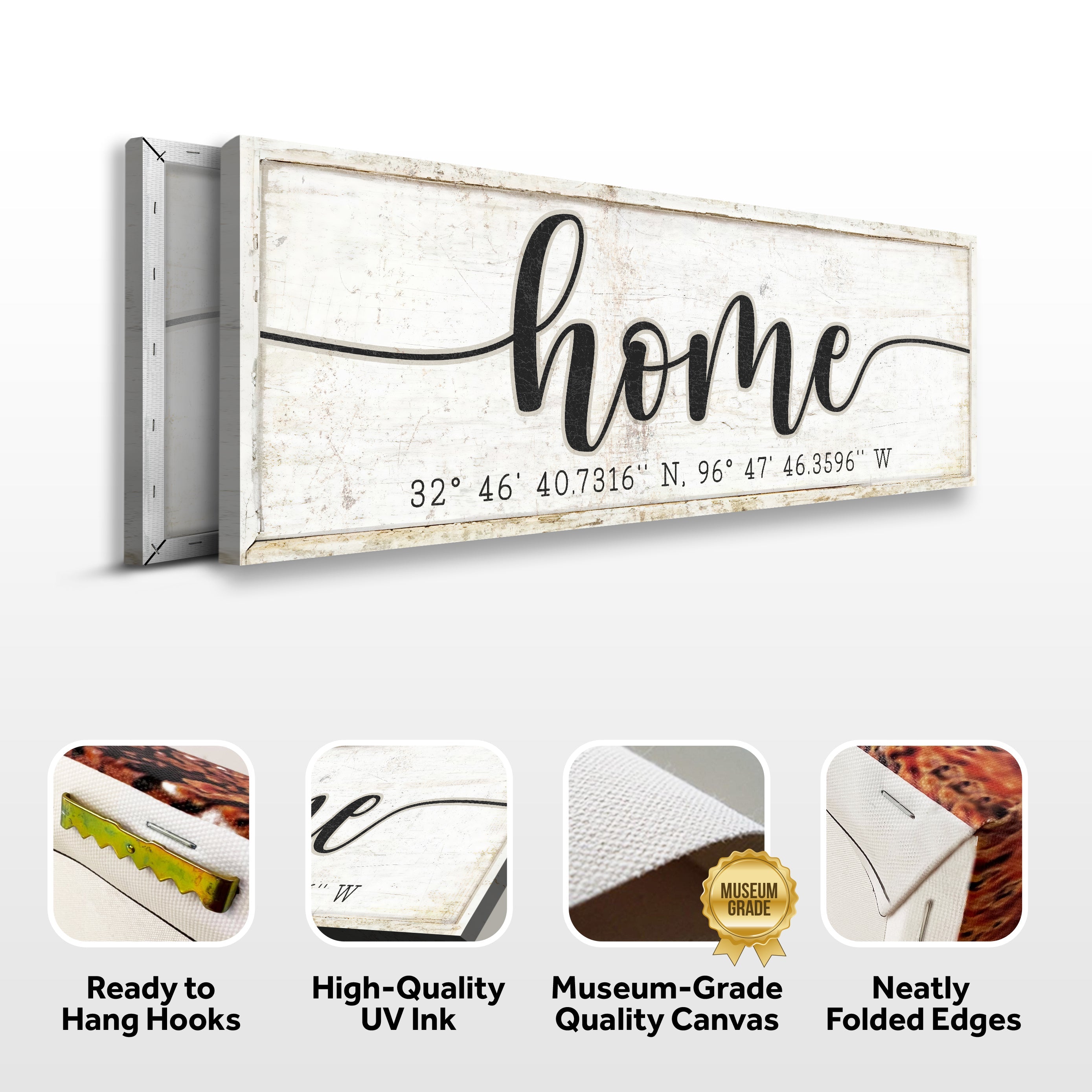 Home Coordinates Family Sign on sale at MyriadMart
