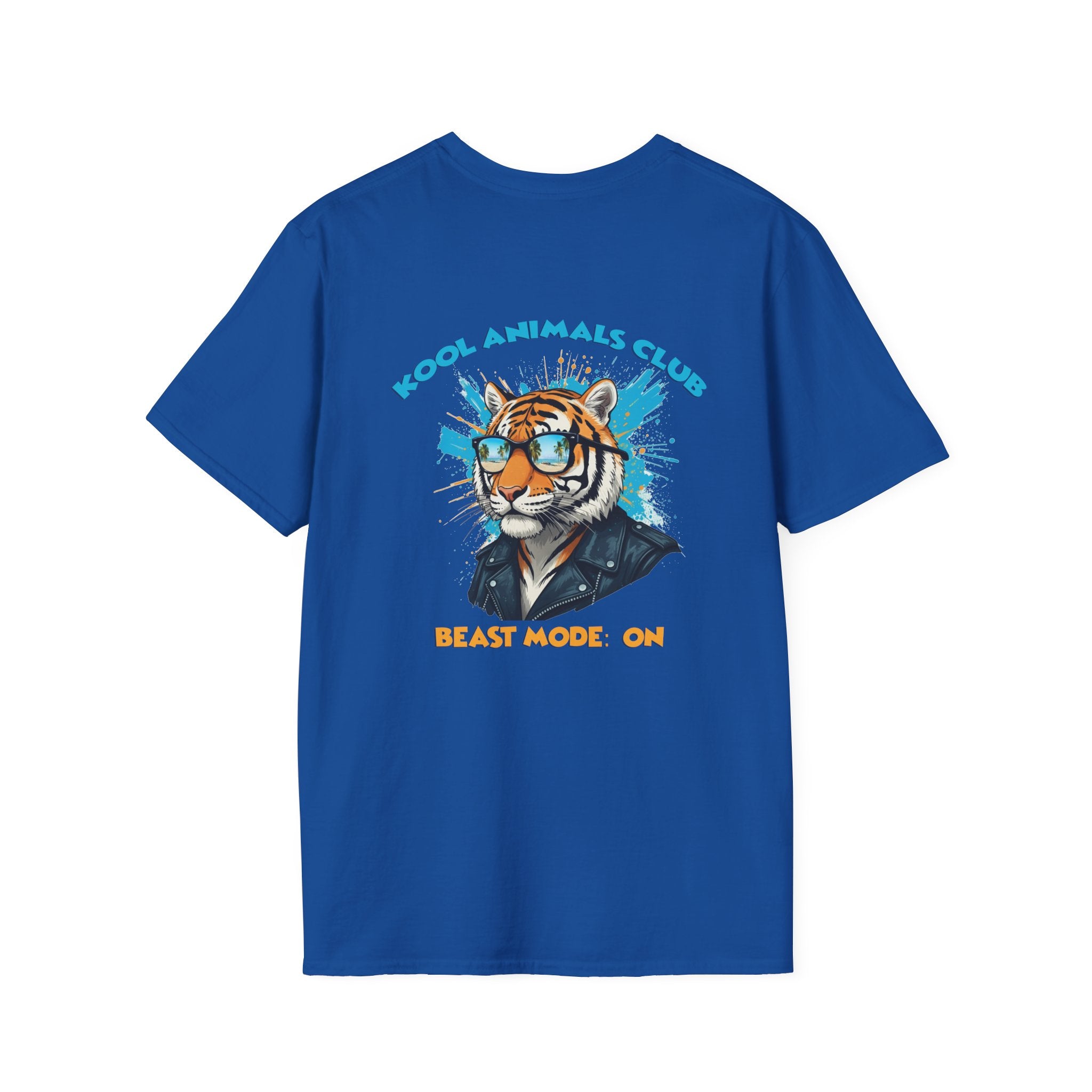 Kool Animals Club Tee, Beast Mode Unisex T-Shirt, Fun Graphic Tee, Animal Lover Gift, Cool Casual Wear, Cool Tiger on sale at MyriadMart