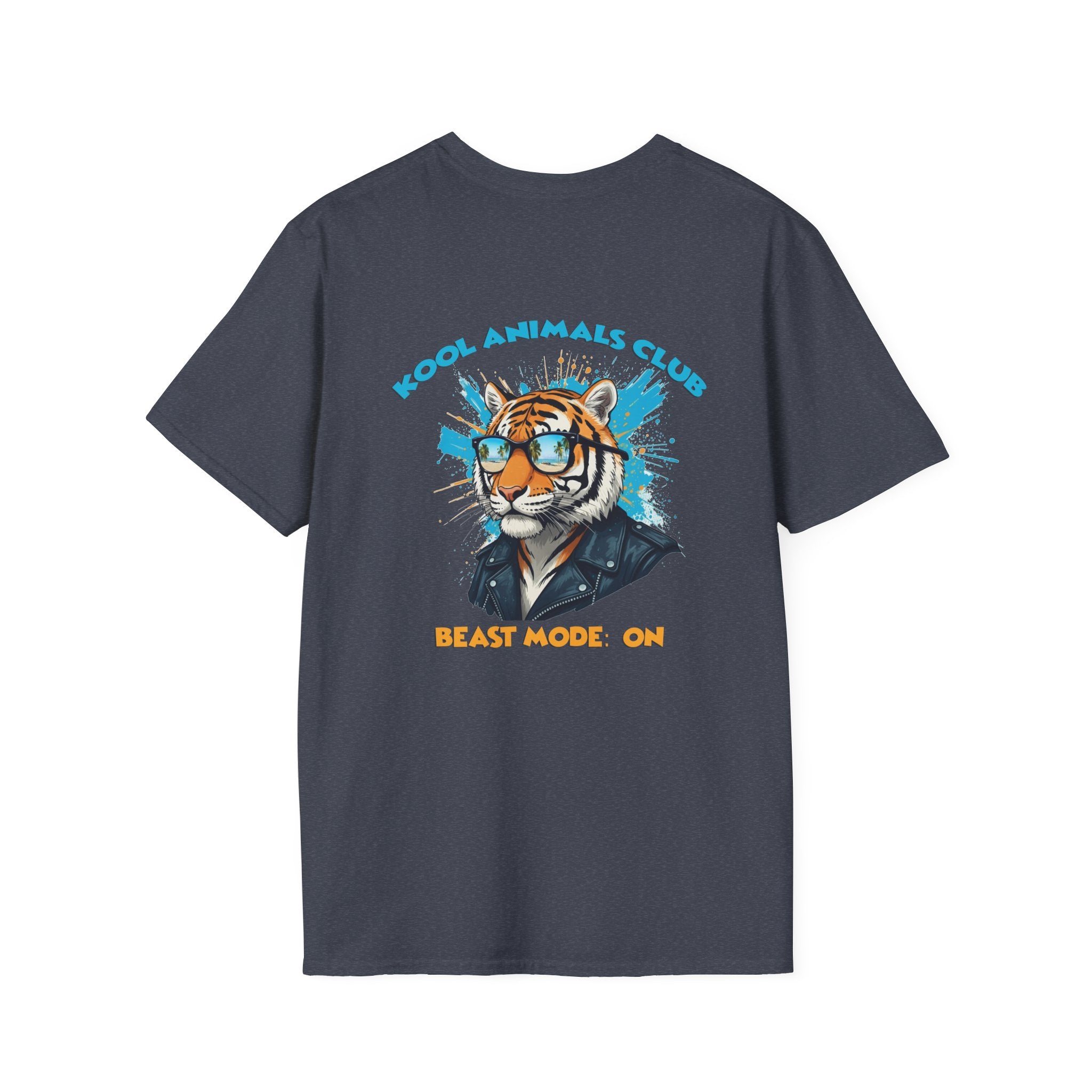 Kool Animals Club Tee, Beast Mode Unisex T-Shirt, Fun Graphic Tee, Animal Lover Gift, Cool Casual Wear, Cool Tiger on sale at MyriadMart