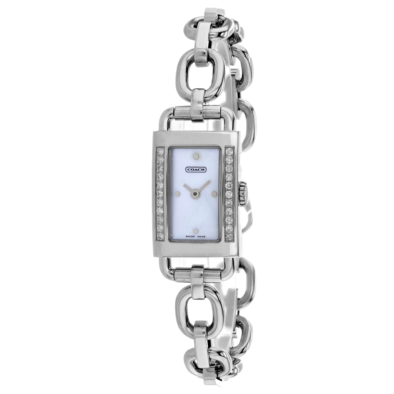 Coach Women's Mother of Pearl Silver Quartz on sale at MyriadMart