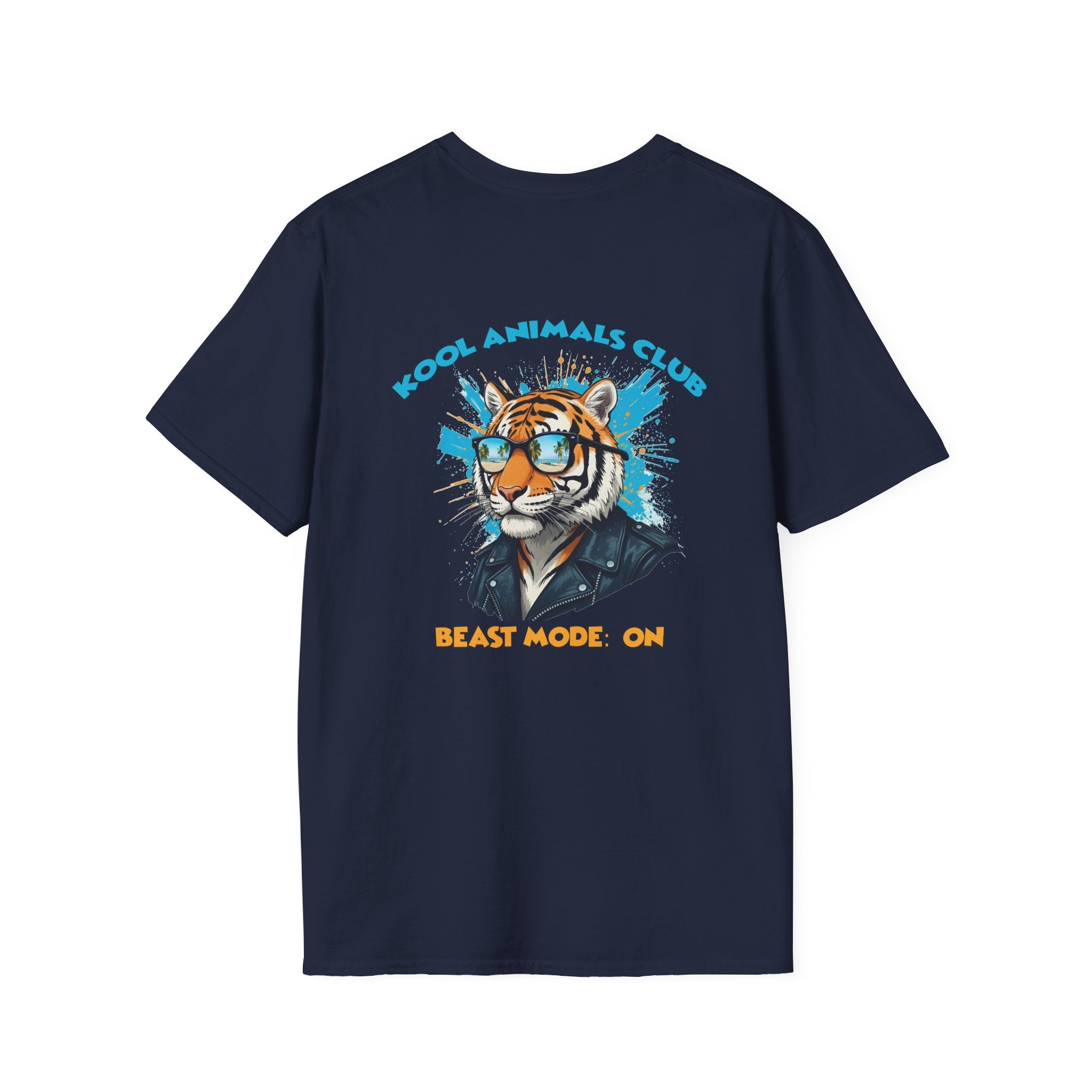 Kool Animals Club Tee, Beast Mode Unisex T-Shirt, Fun Graphic Tee, Animal Lover Gift, Cool Casual Wear, Cool Tiger on sale at MyriadMart