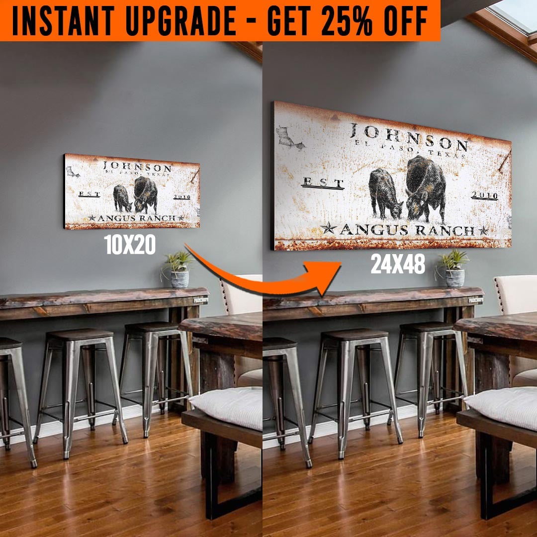 Upgrade Your 'Angus Ranch' Style 1 Canvas To 24x48 Inches on sale at MyriadMart