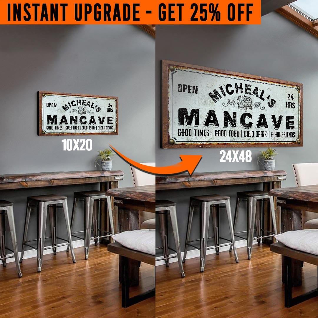 Upgrade Your 'Man Cave' Style 1 Canvas To 24x48 Inches on sale at MyriadMart