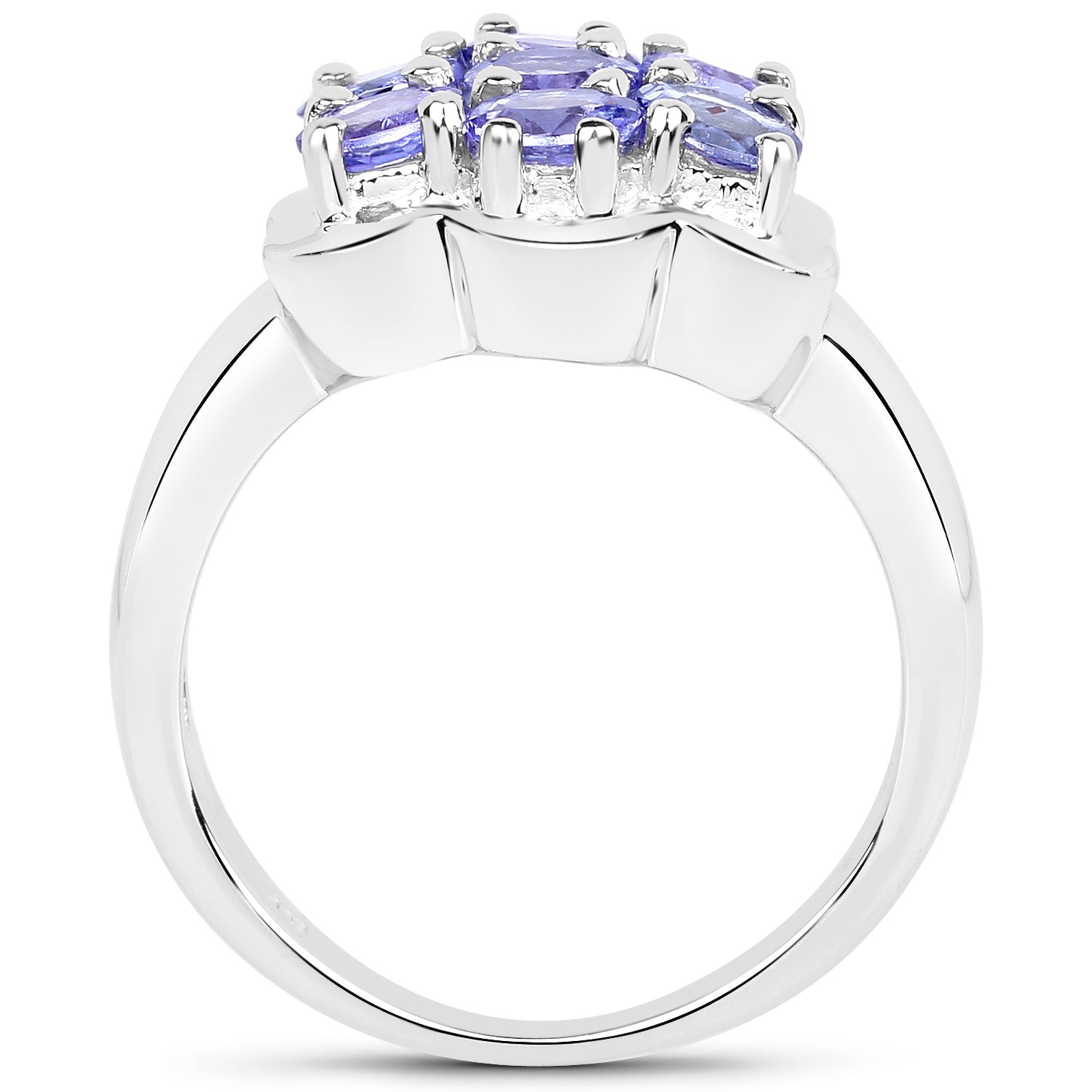 1.19 Carat Genuine Tanzanite .925 Sterling Silver Ring on sale at MyriadMart