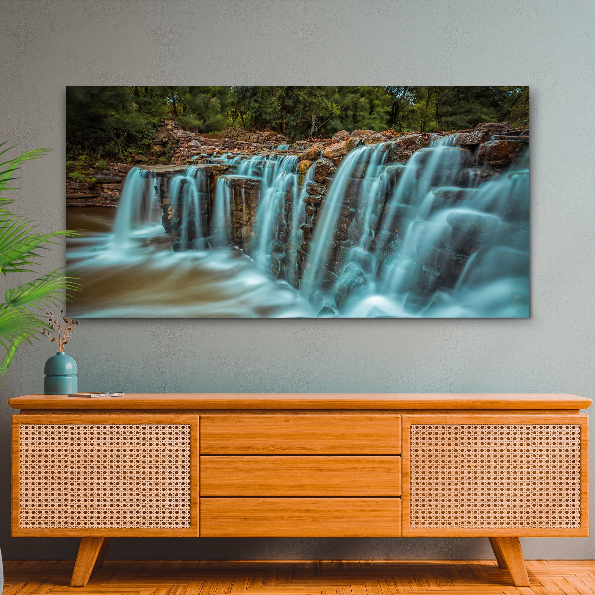 Cascading Waterfall Canvas Wall Art on sale at MyriadMart