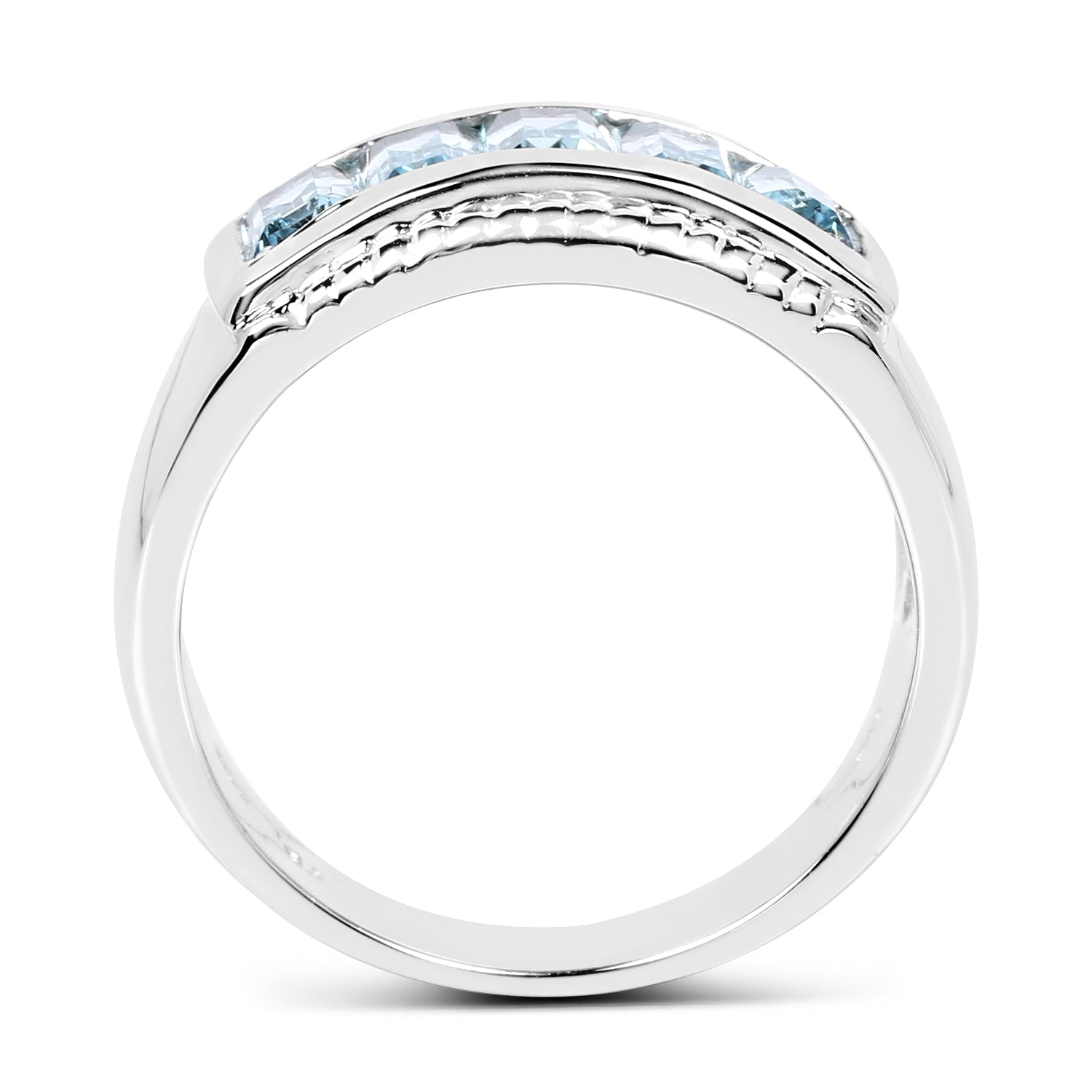 1.75 Carat Genuine Blue Topaz .925 Sterling Silver Ring on sale at MyriadMart