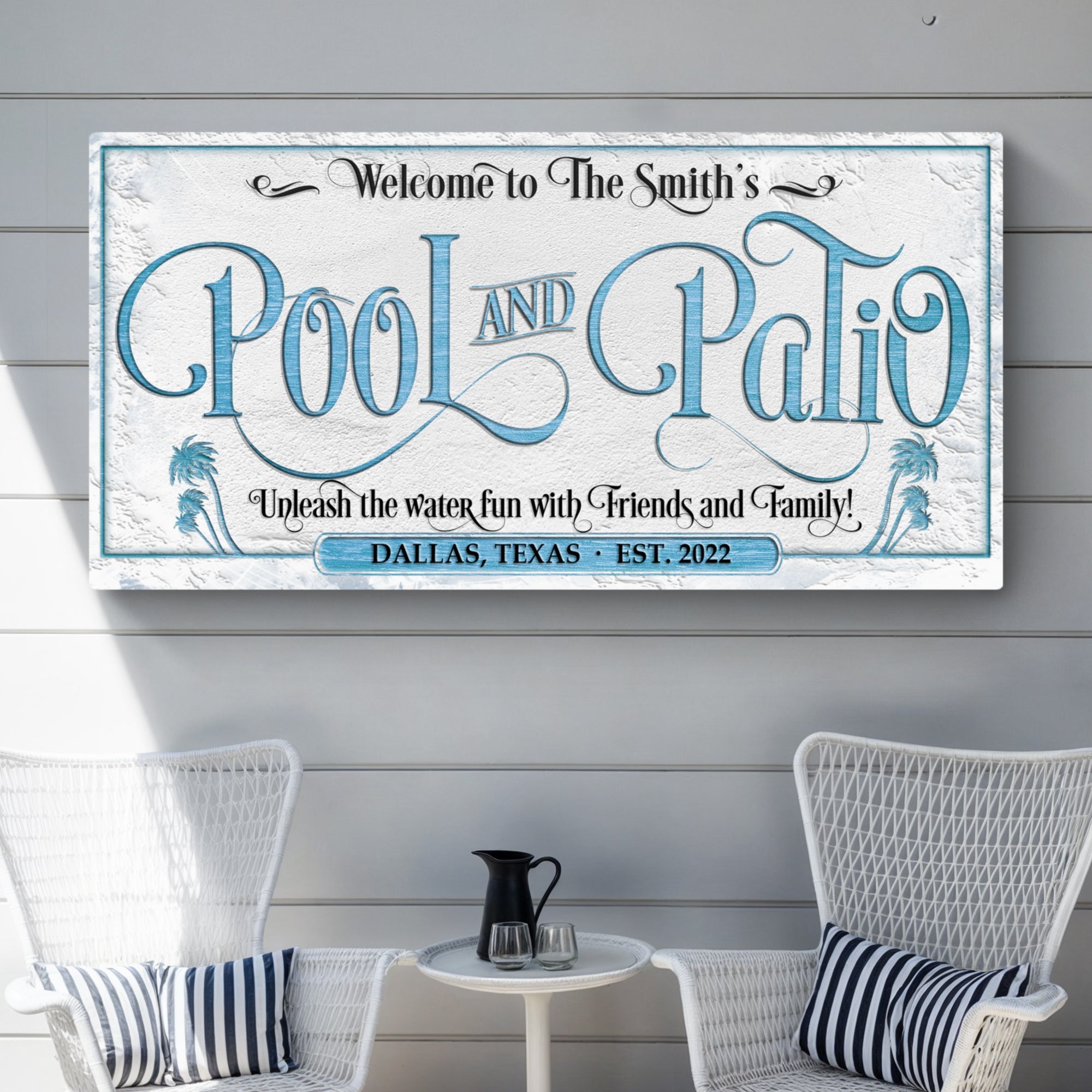 Personalized Pool & Patio Sign on sale at MyriadMart