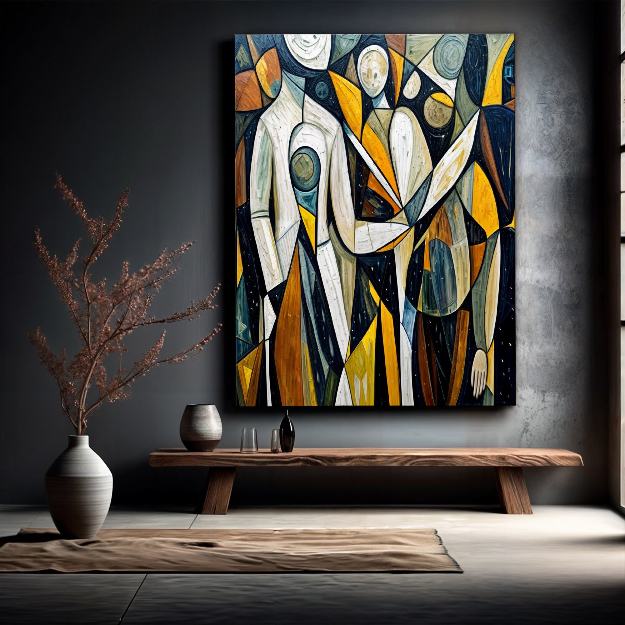 Abstract Human Connection Wall Art on sale at MyriadMart