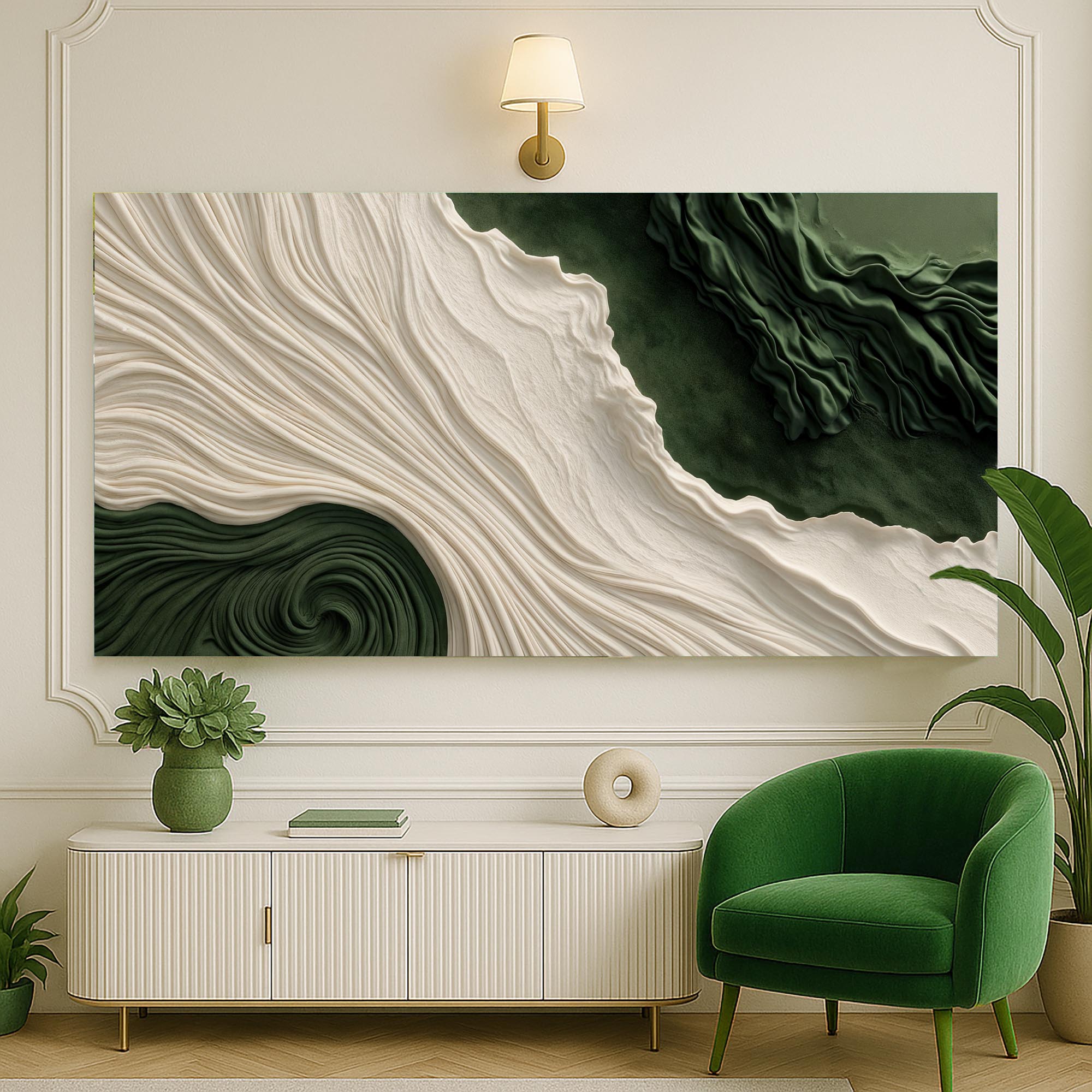 Green Rivers Abstract Wall Art XI on sale at MyriadMart