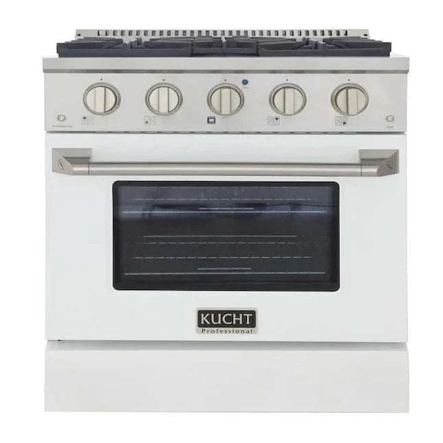 Kucht 30” Pro-Style Kitchen Dual Fuel Range - KDF302/LP-W on sale at MyriadMart