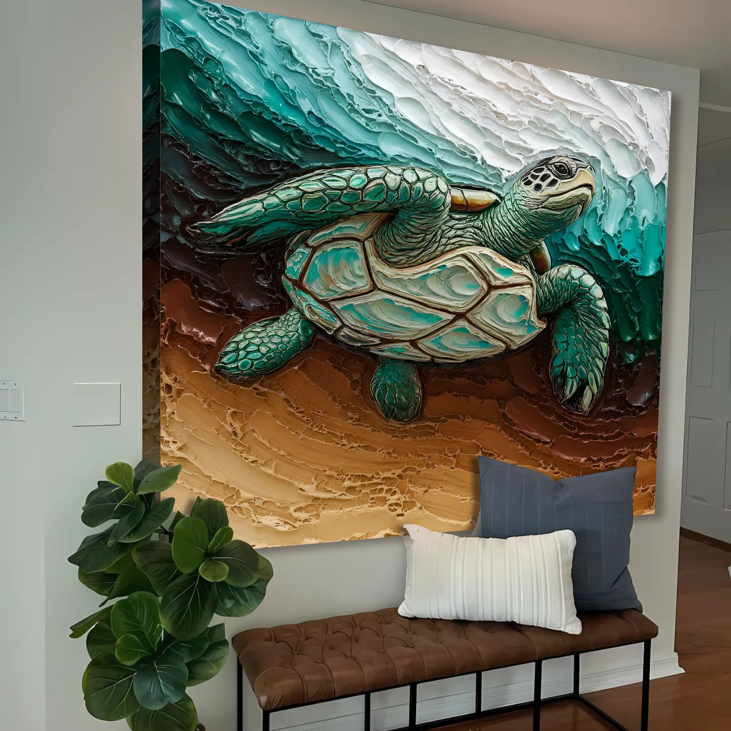 3D Turtle Wall Art on sale at MyriadMart