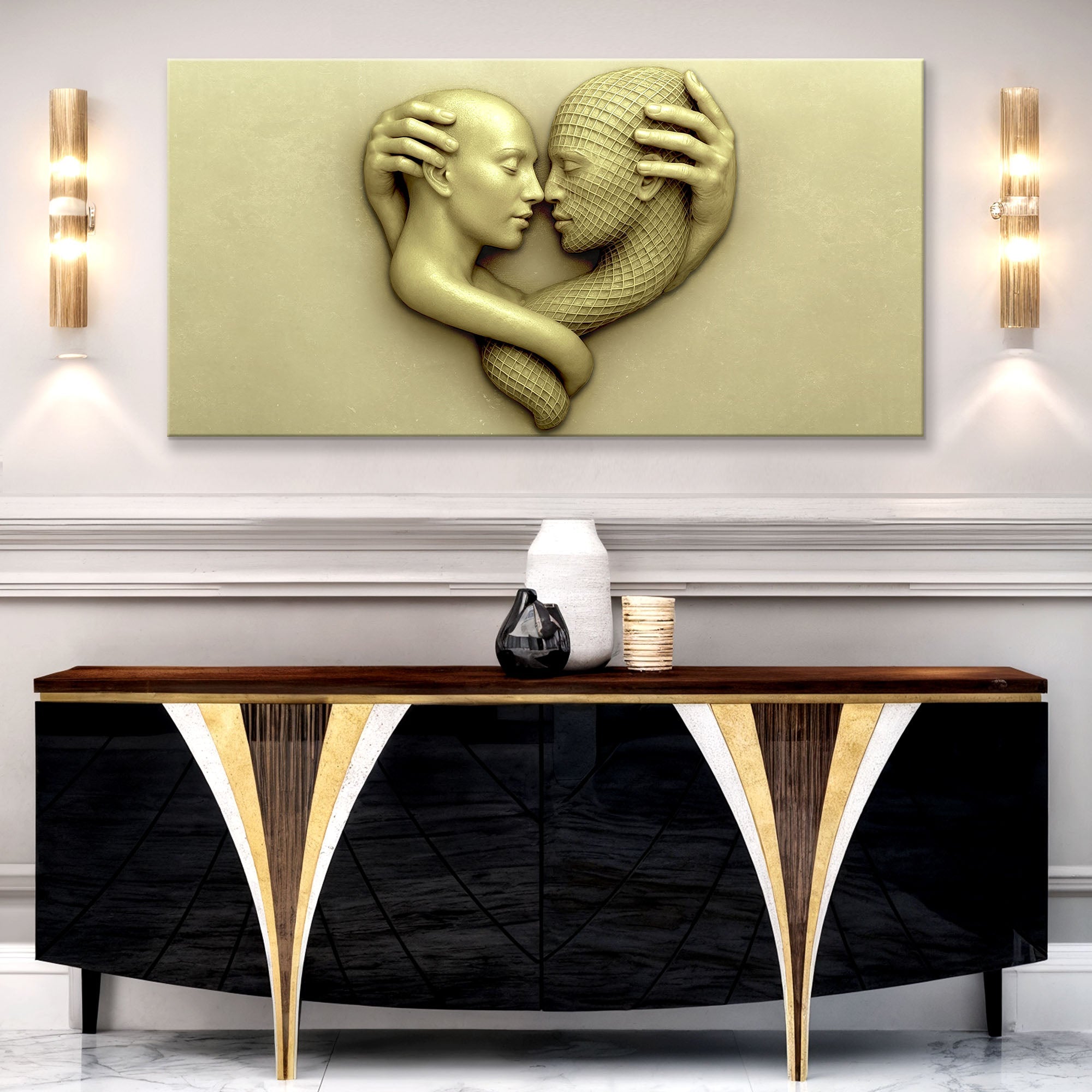 Eternal Love Figure Abstract Wall Art on sale at MyriadMart