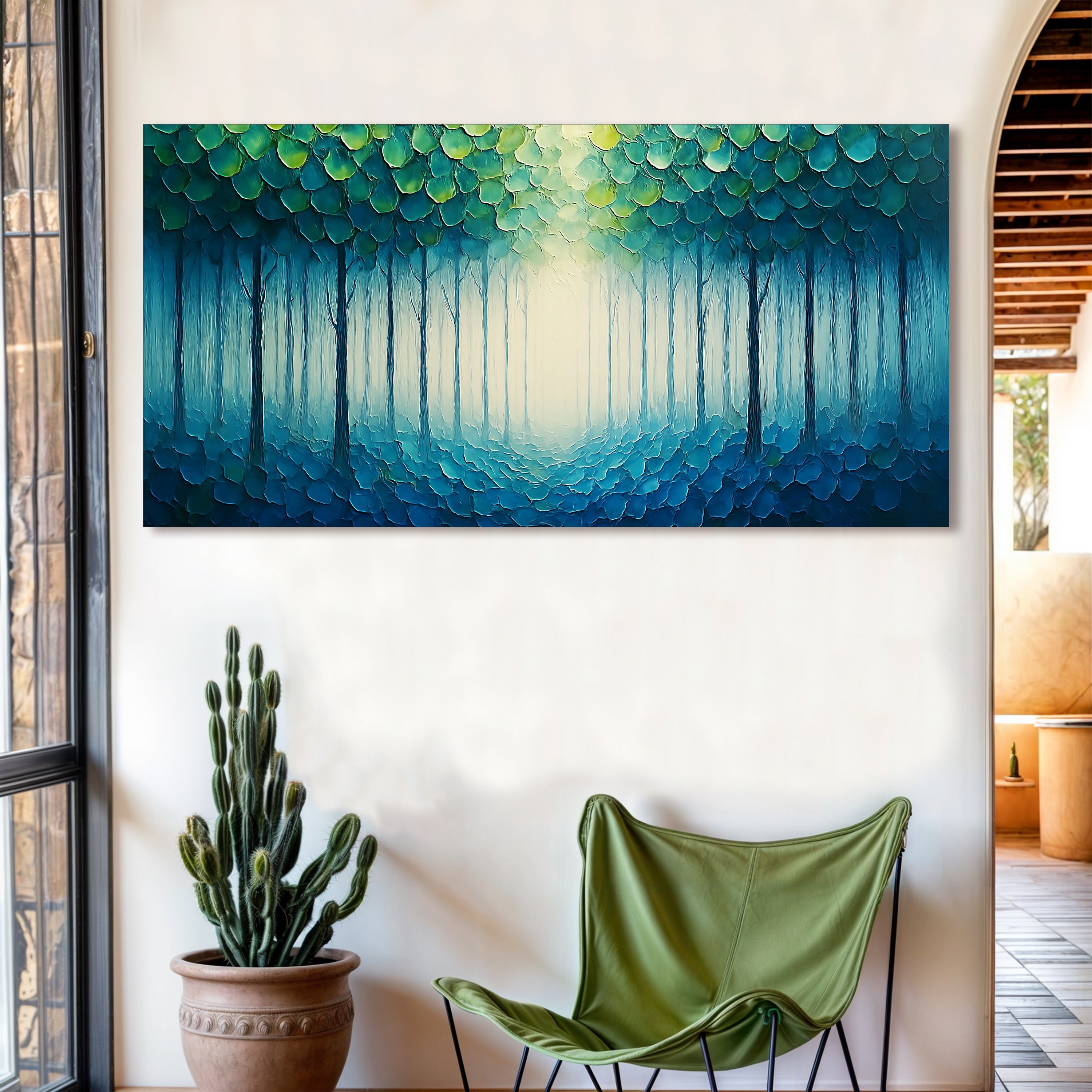 Forest Whispers Impasto Wall Art on sale at MyriadMart