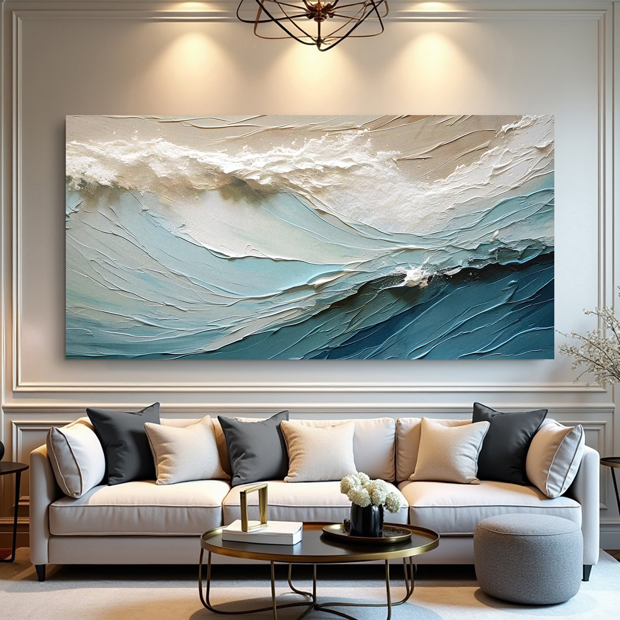Beige Minimalist Wall Art on sale at MyriadMart