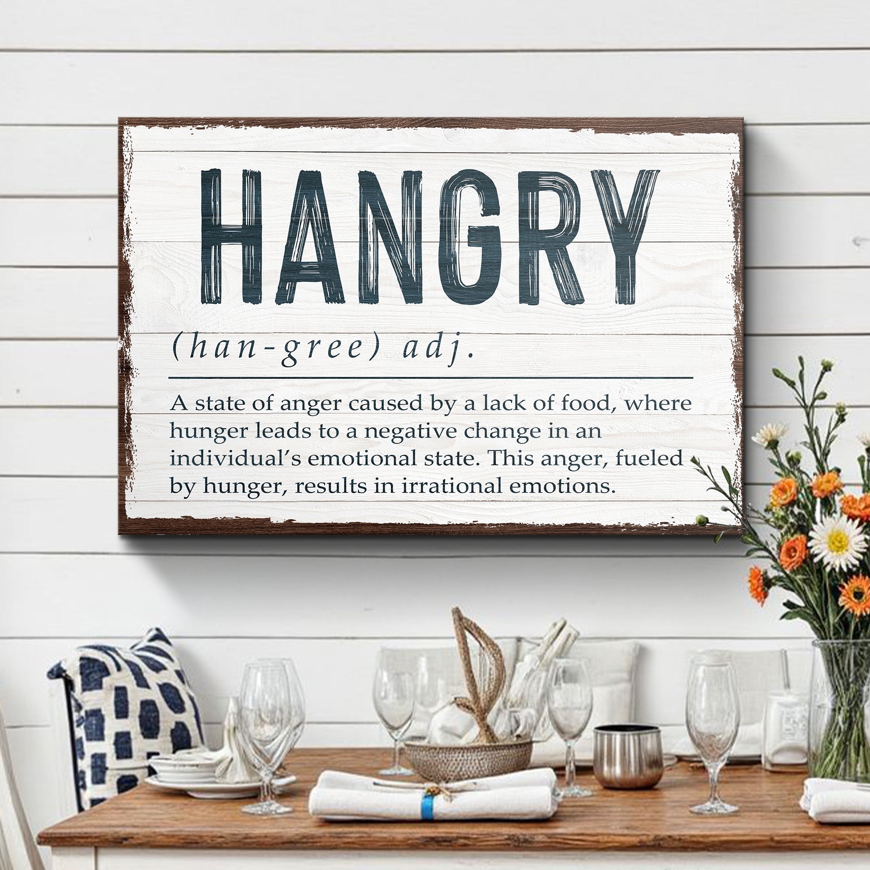 Hangry Kitchen Sign II on sale at MyriadMart