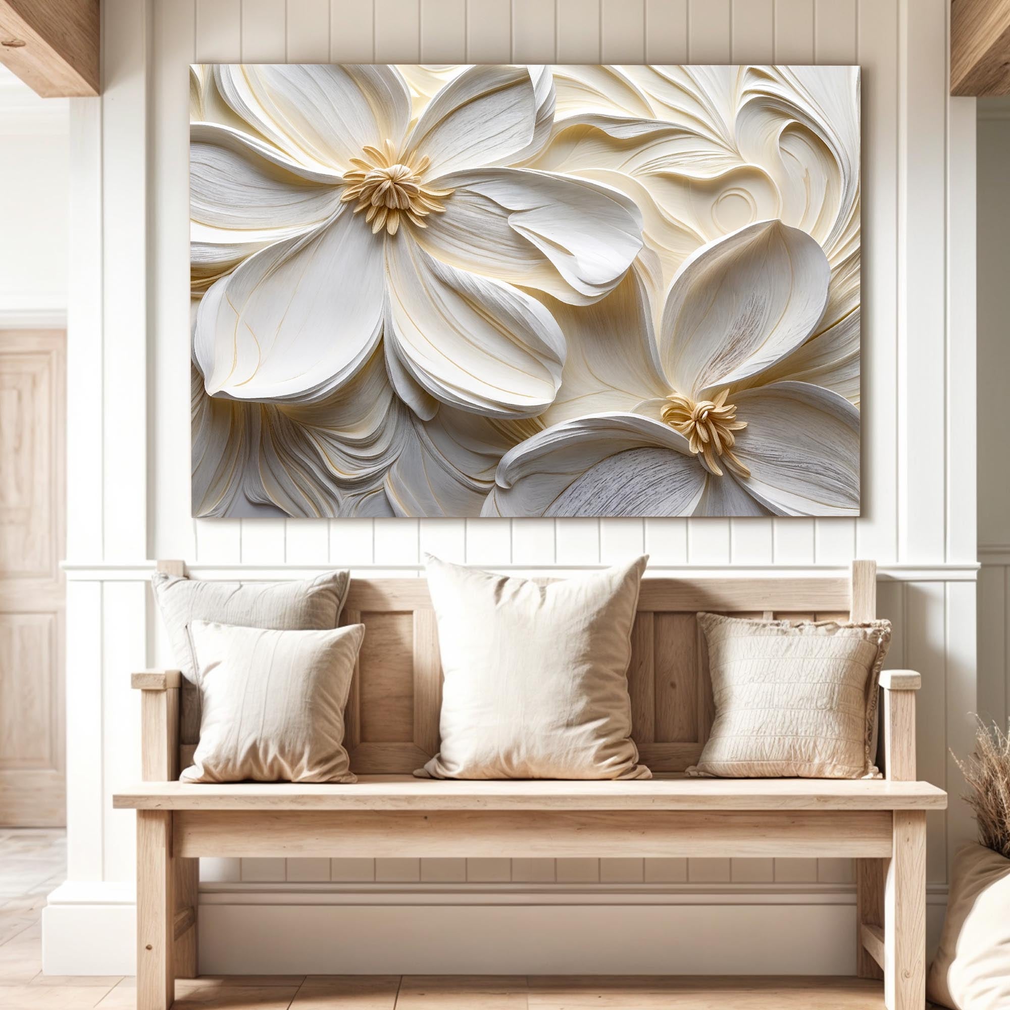 3D Minimalist Flower Wall Art II on sale at MyriadMart
