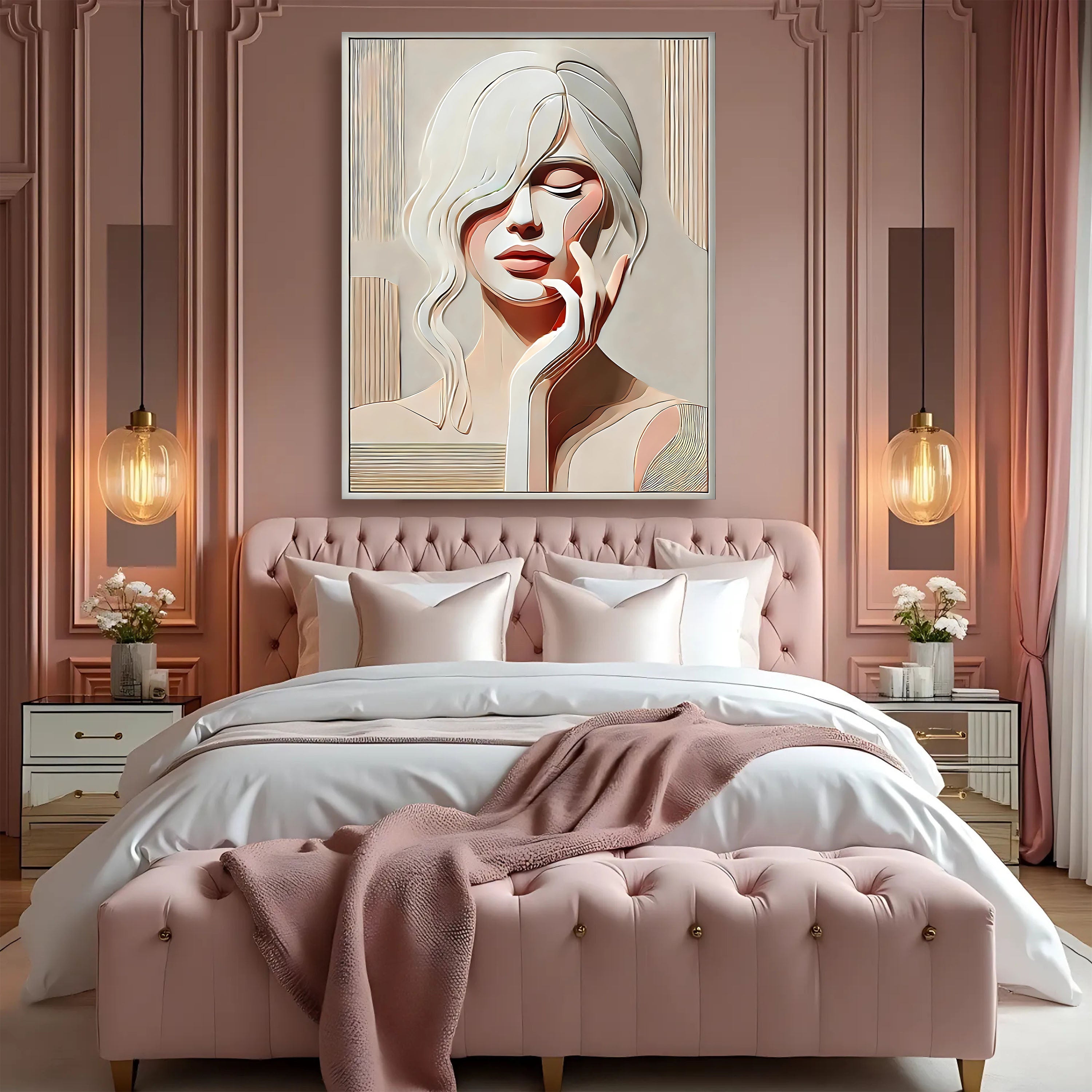 Whispered Contours Abstract Wall Art on sale at MyriadMart