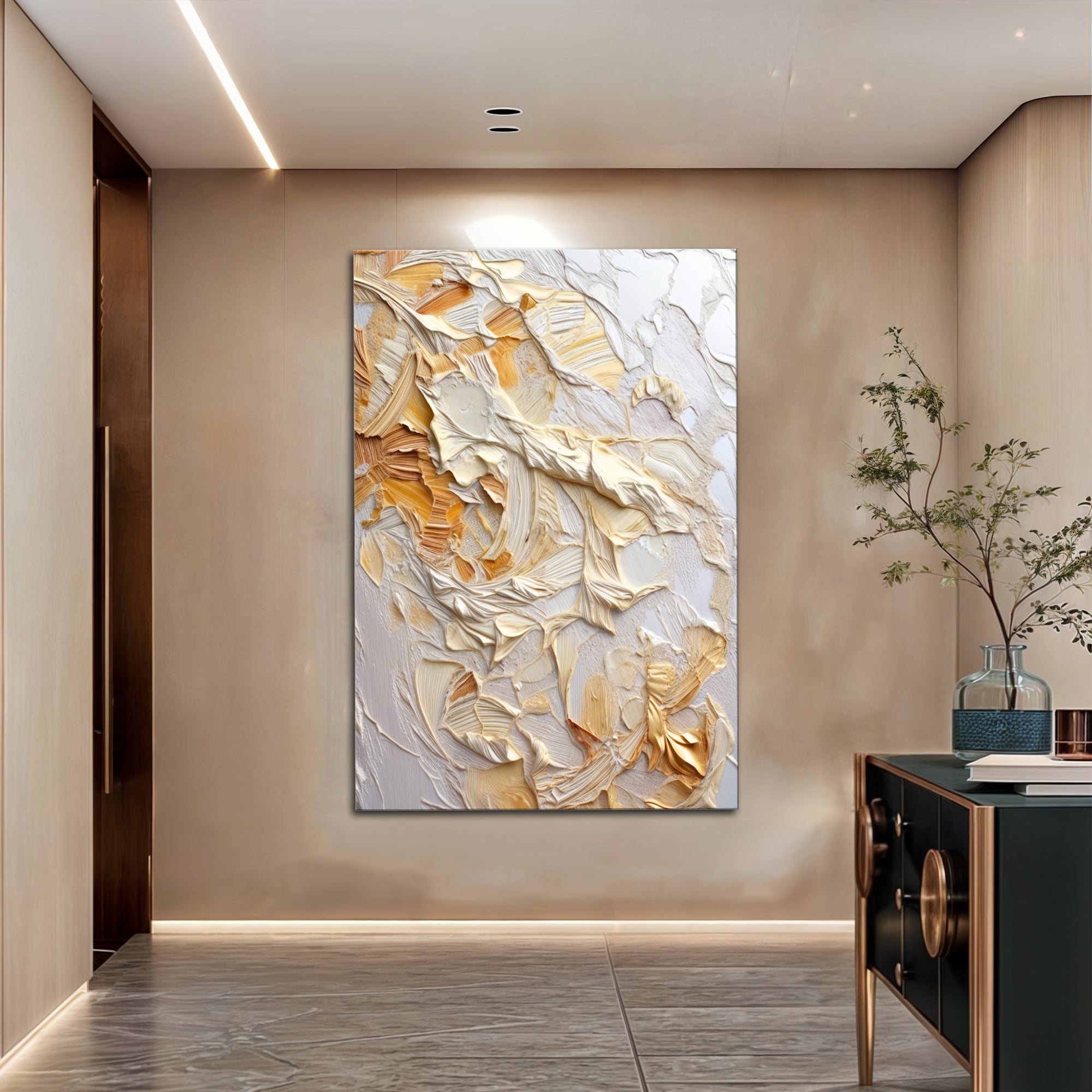 Minimalist Wave Abstract Impasto Wall Art on sale at MyriadMart