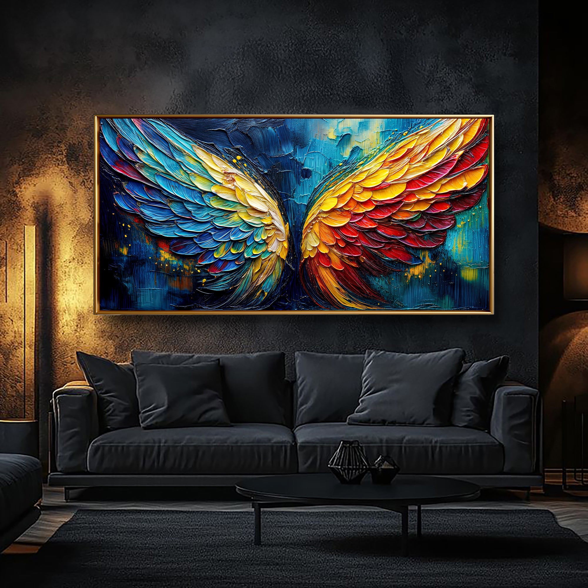 Wings of Fire Impasto Wall Art on sale at MyriadMart