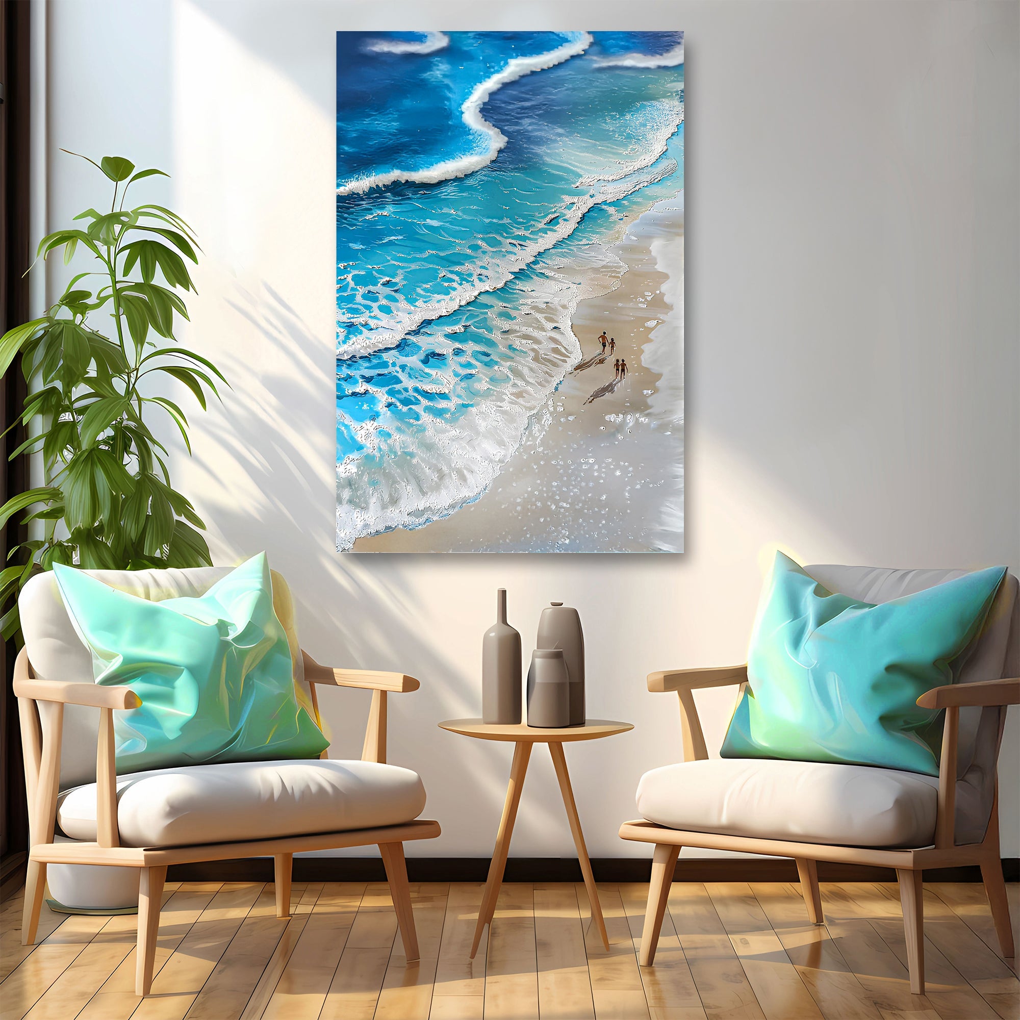 Beachfront Painting Coastal Wall Art III on sale at MyriadMart