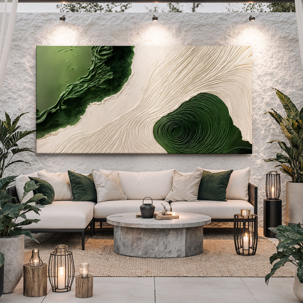 Green Rivers Abstract Wall Art XII on sale at MyriadMart
