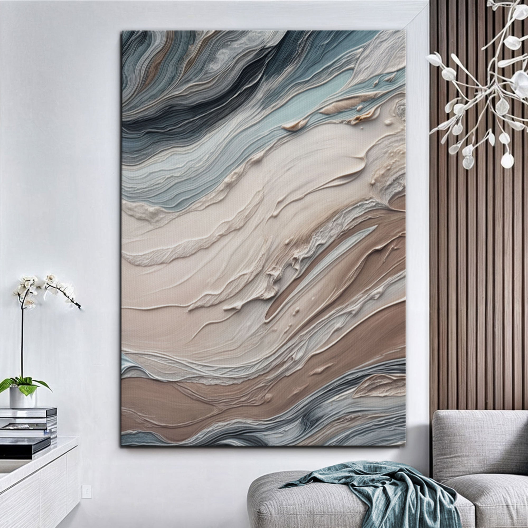 Earth Tone Swirls Wall Art on sale at MyriadMart