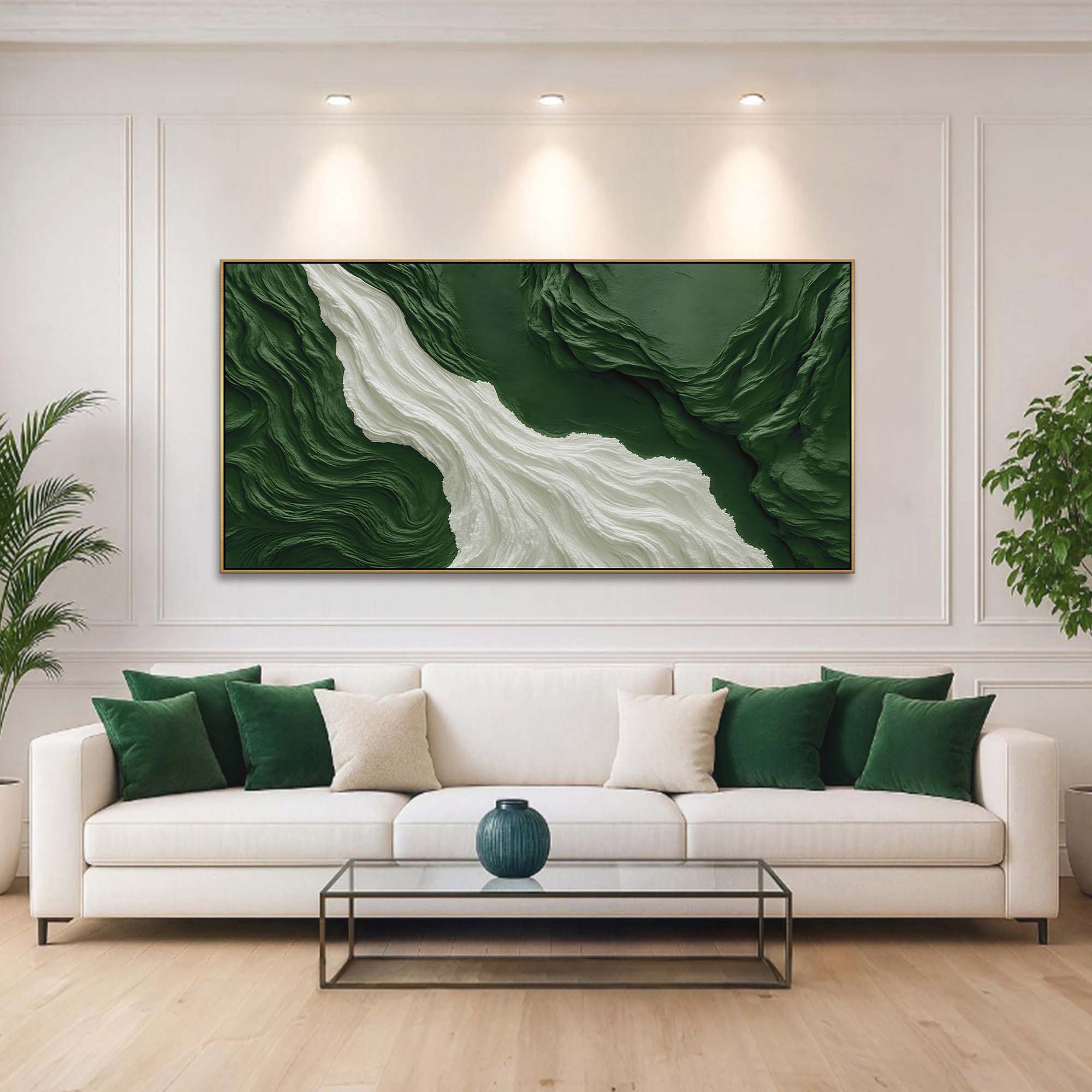 Green Rivers Abstract Wall Art on sale at MyriadMart
