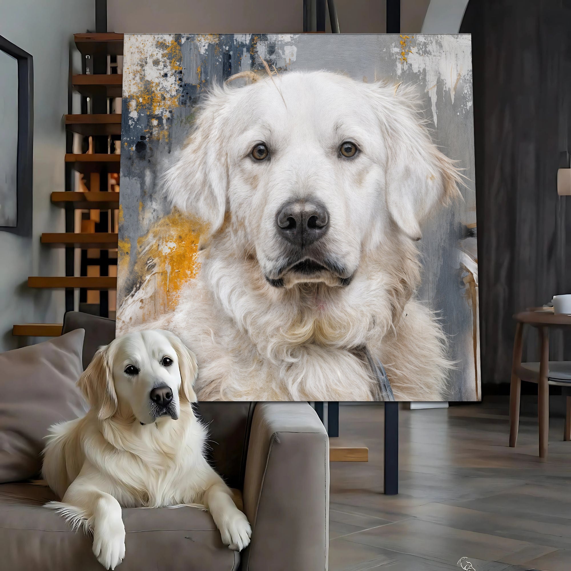 Customized Pet Portrait Abstract Wall Art on sale at MyriadMart