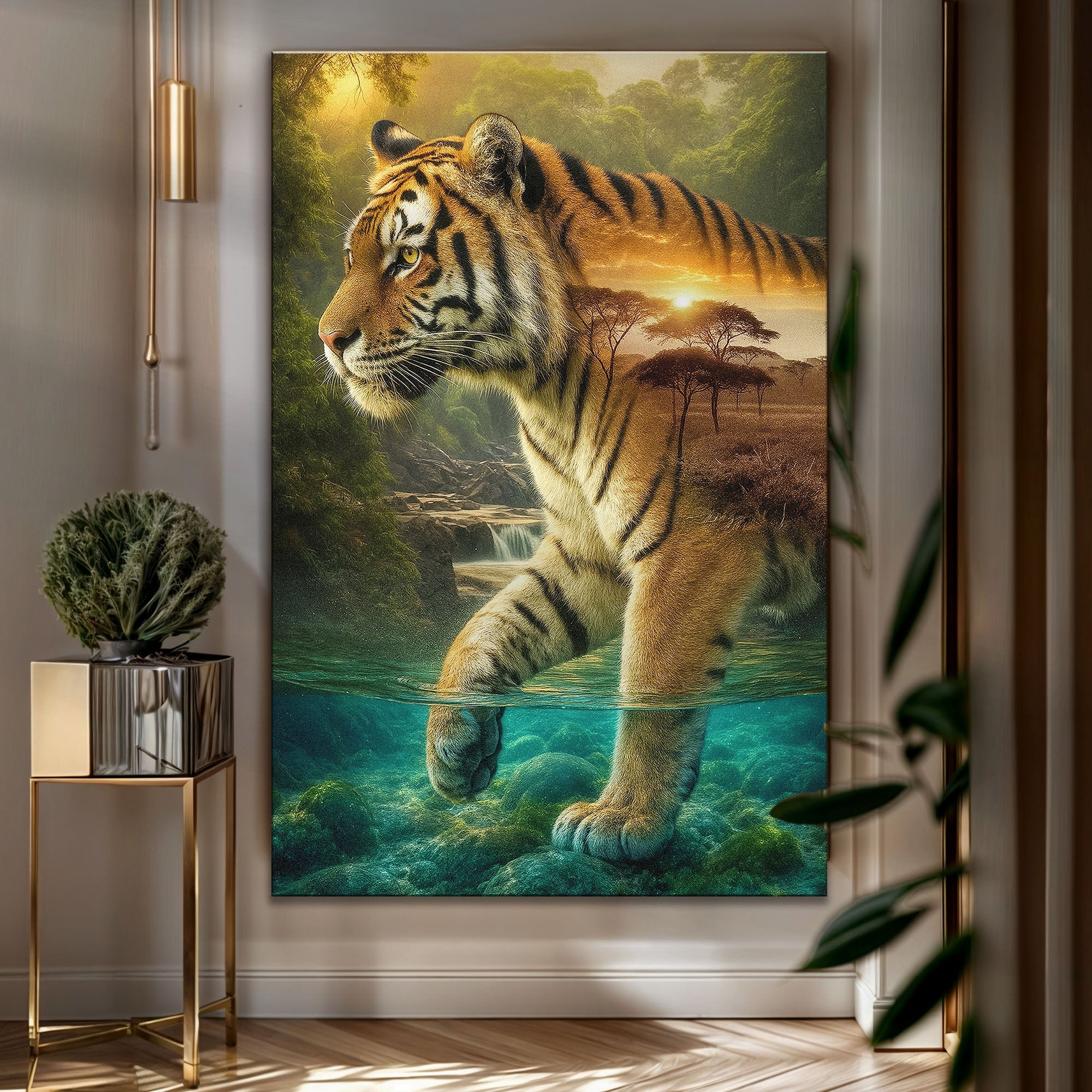 Tiger's Allegory Wall Art on sale at MyriadMart