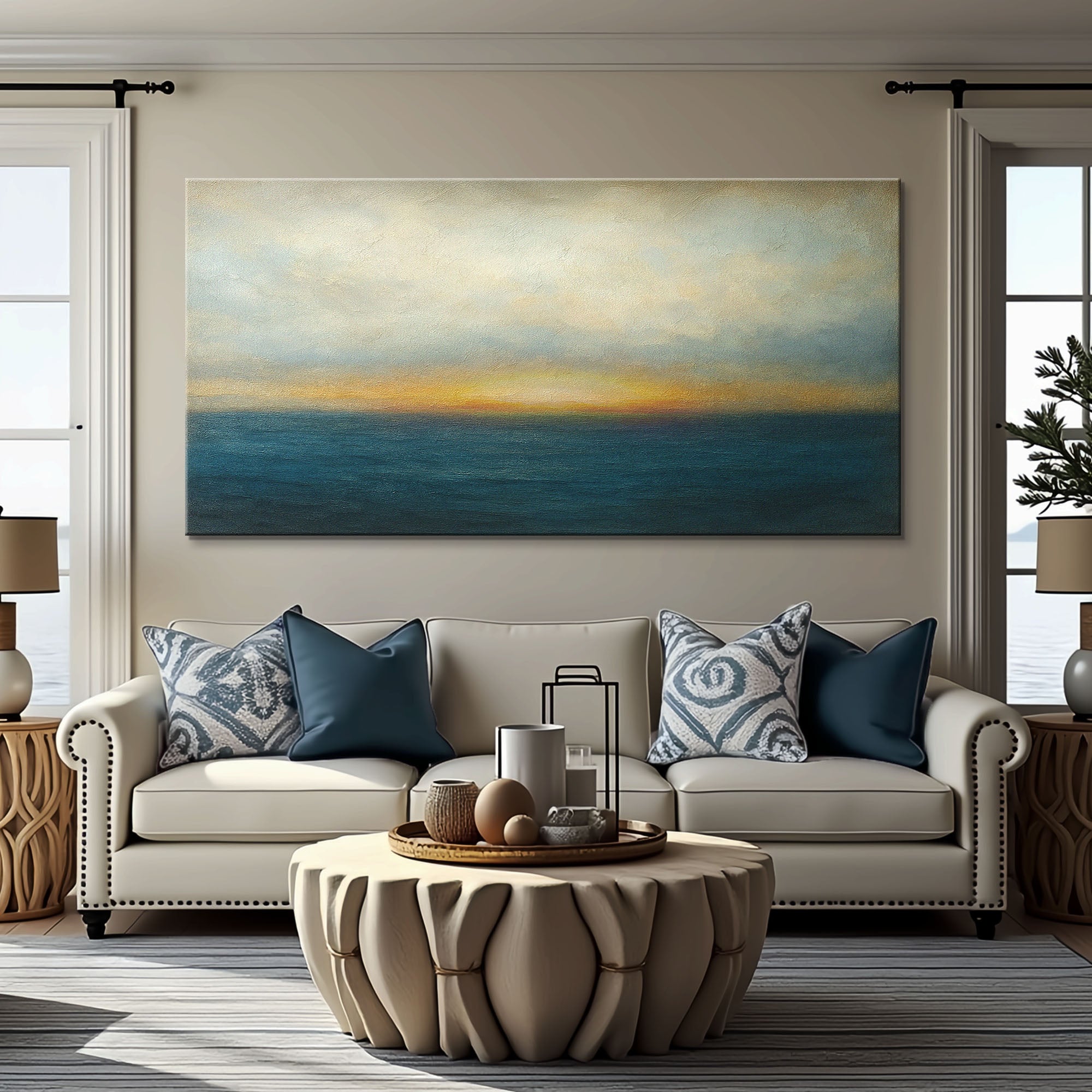 Waterscape Abstract Wall Art V on sale at MyriadMart