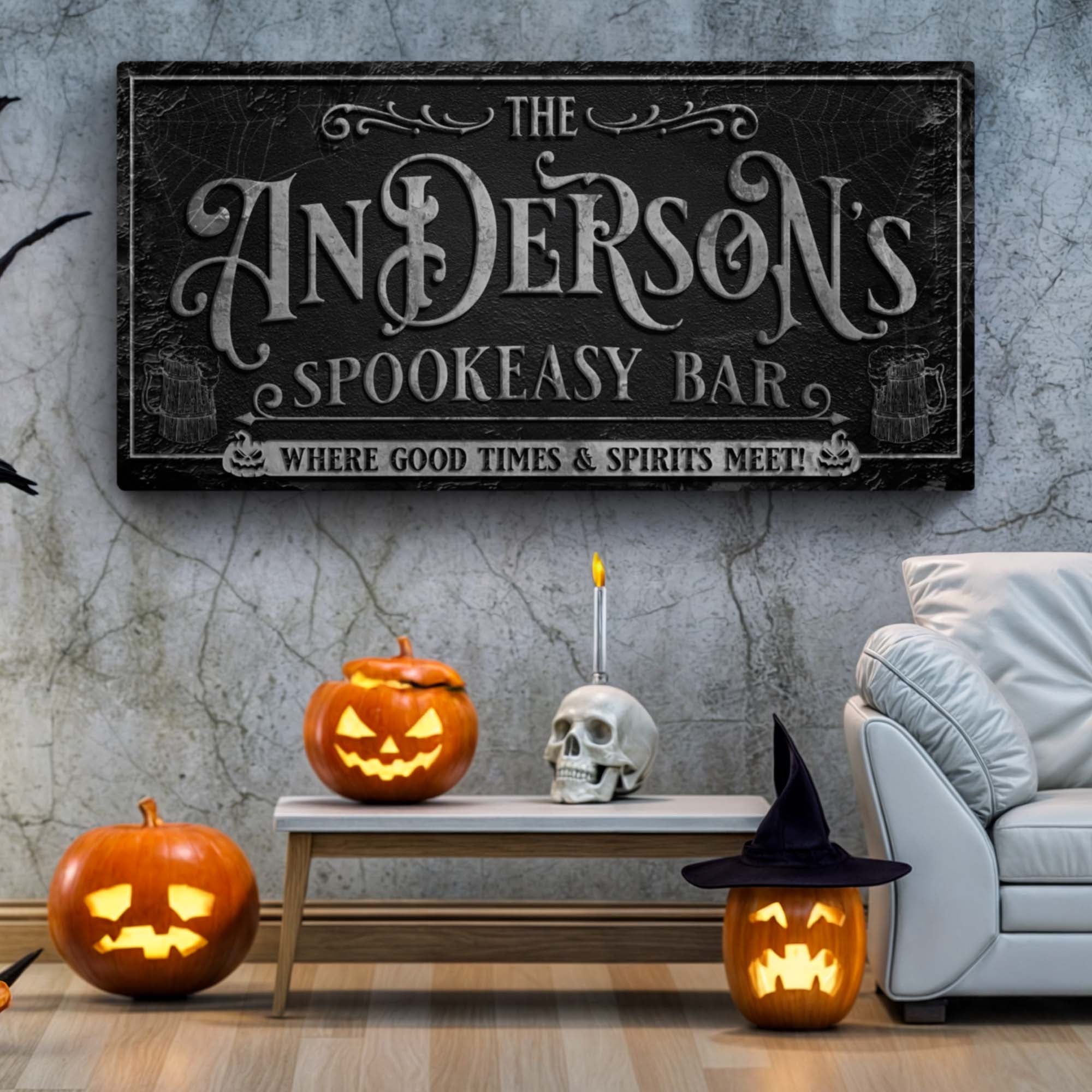 Personalized Spookeasy Bar Sign on sale at MyriadMart
