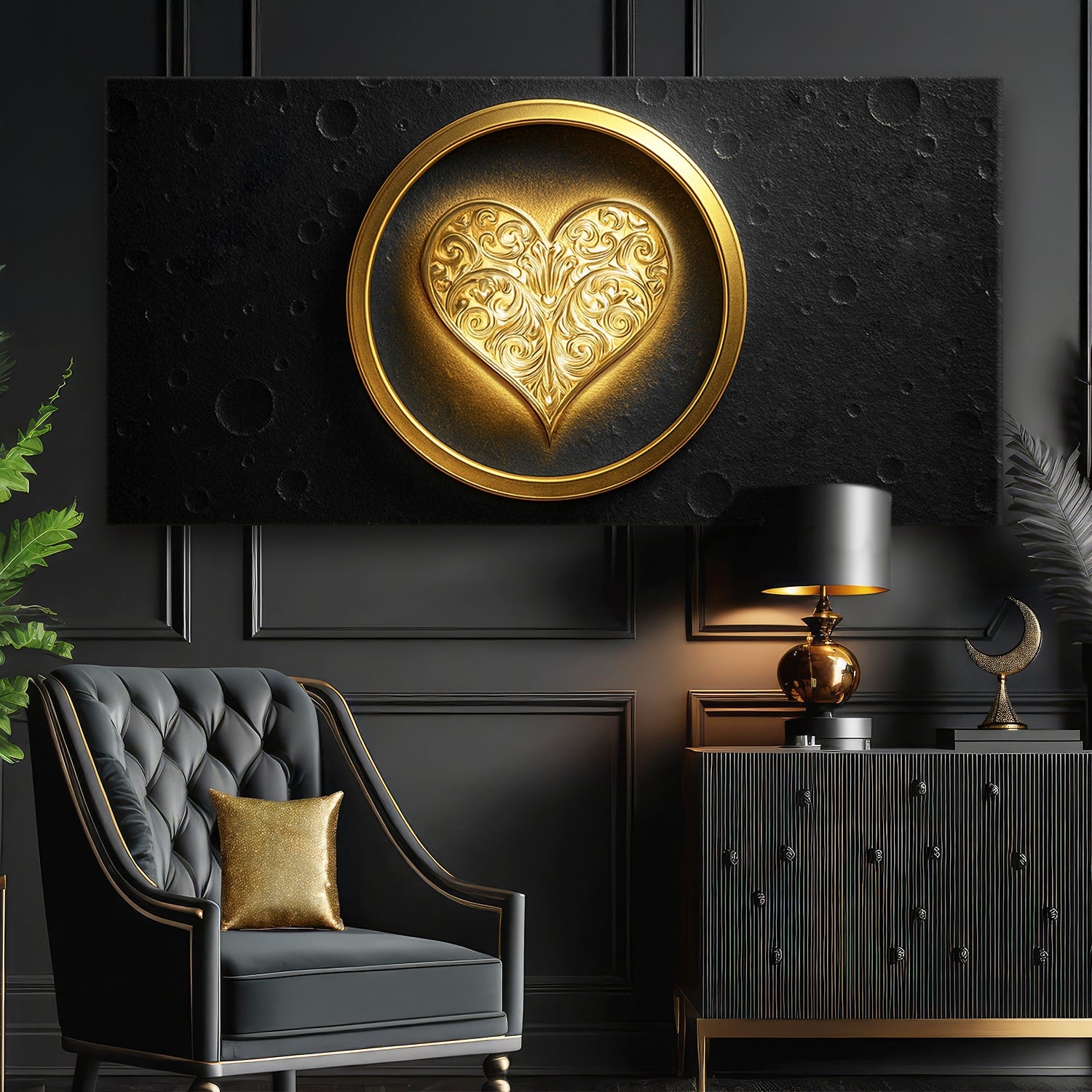 Heart Eclipse Wall Art on sale at MyriadMart