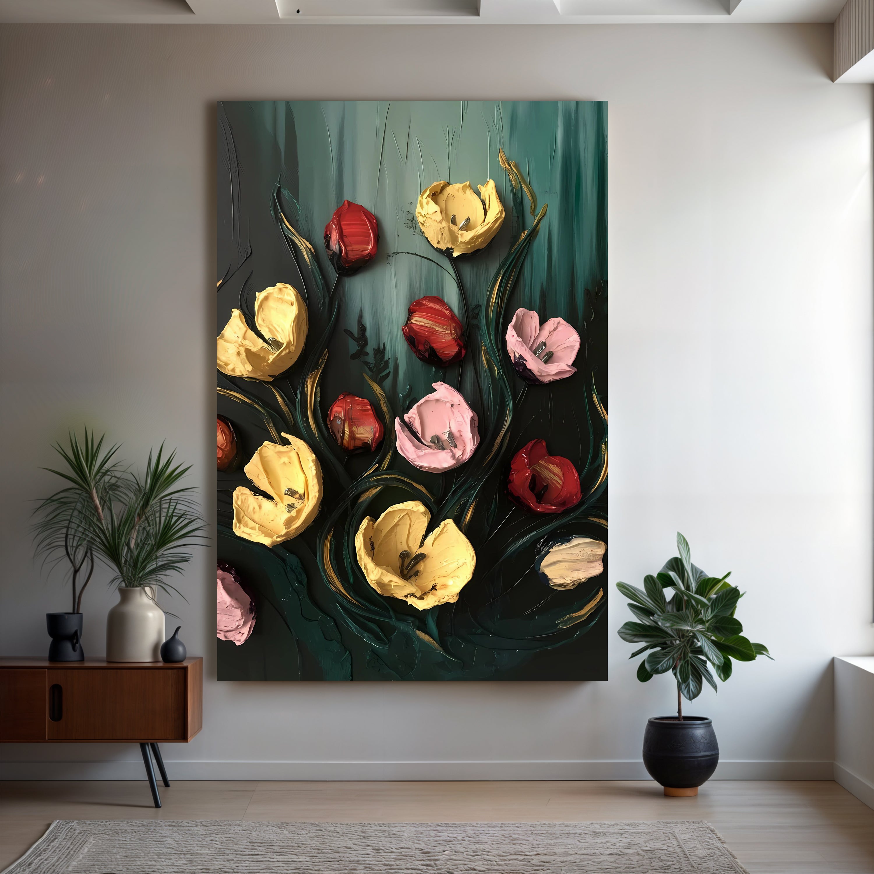 Meadow's Embrace Impasto Wall Art on sale at MyriadMart