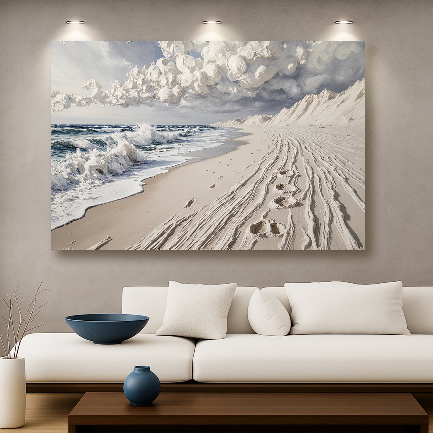 Footprints in the Sand Wall Art on sale at MyriadMart