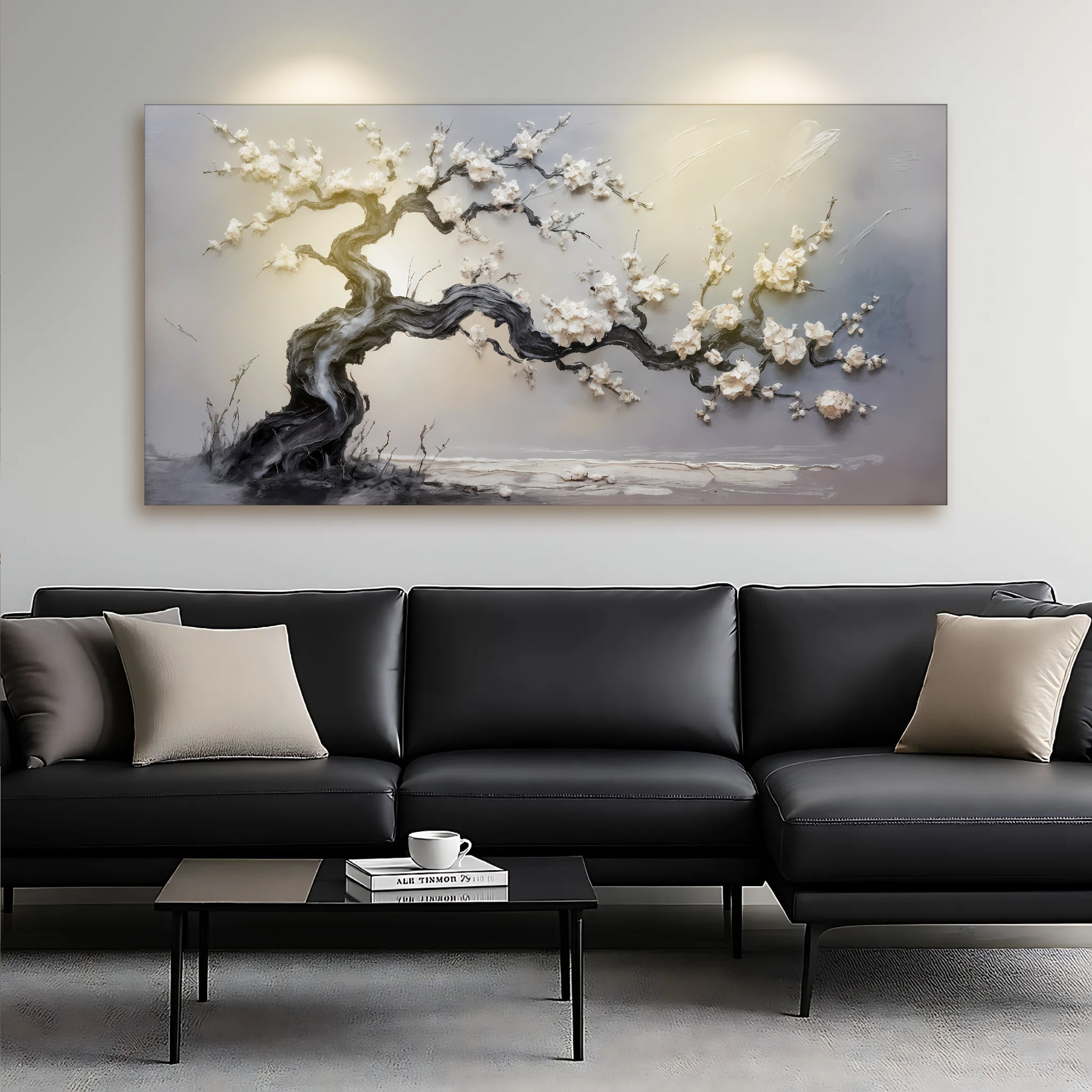 White Blossom Wall Art on sale at MyriadMart
