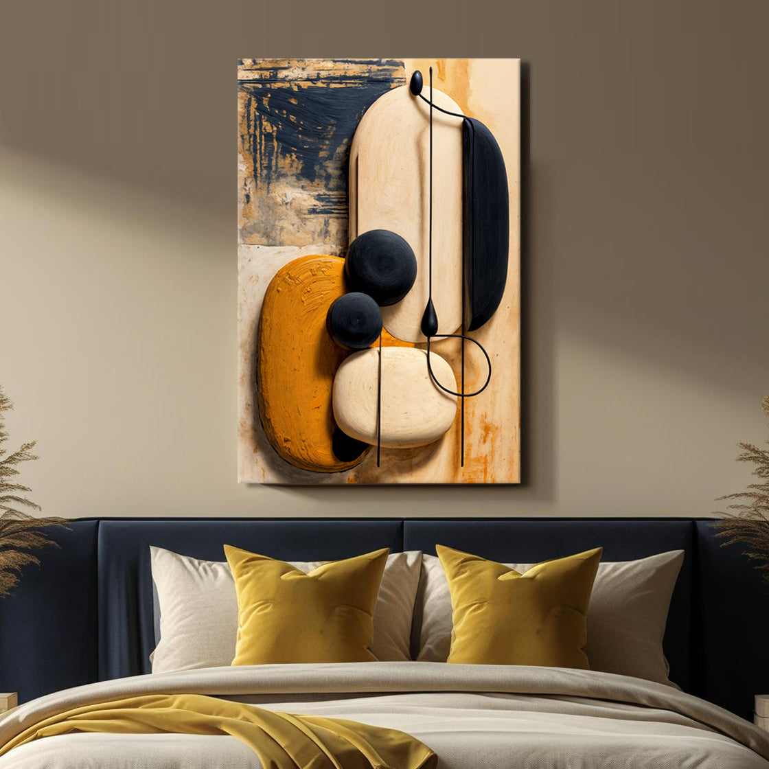 Orange Abstract Harmony Wall Art on sale at MyriadMart