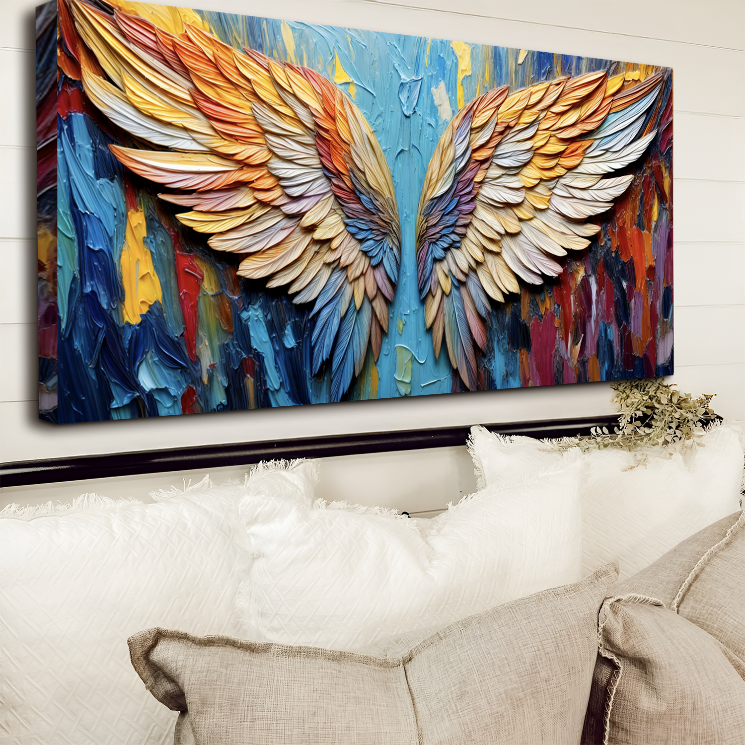 Wings of Hope Impasto Wall Art on sale at MyriadMart