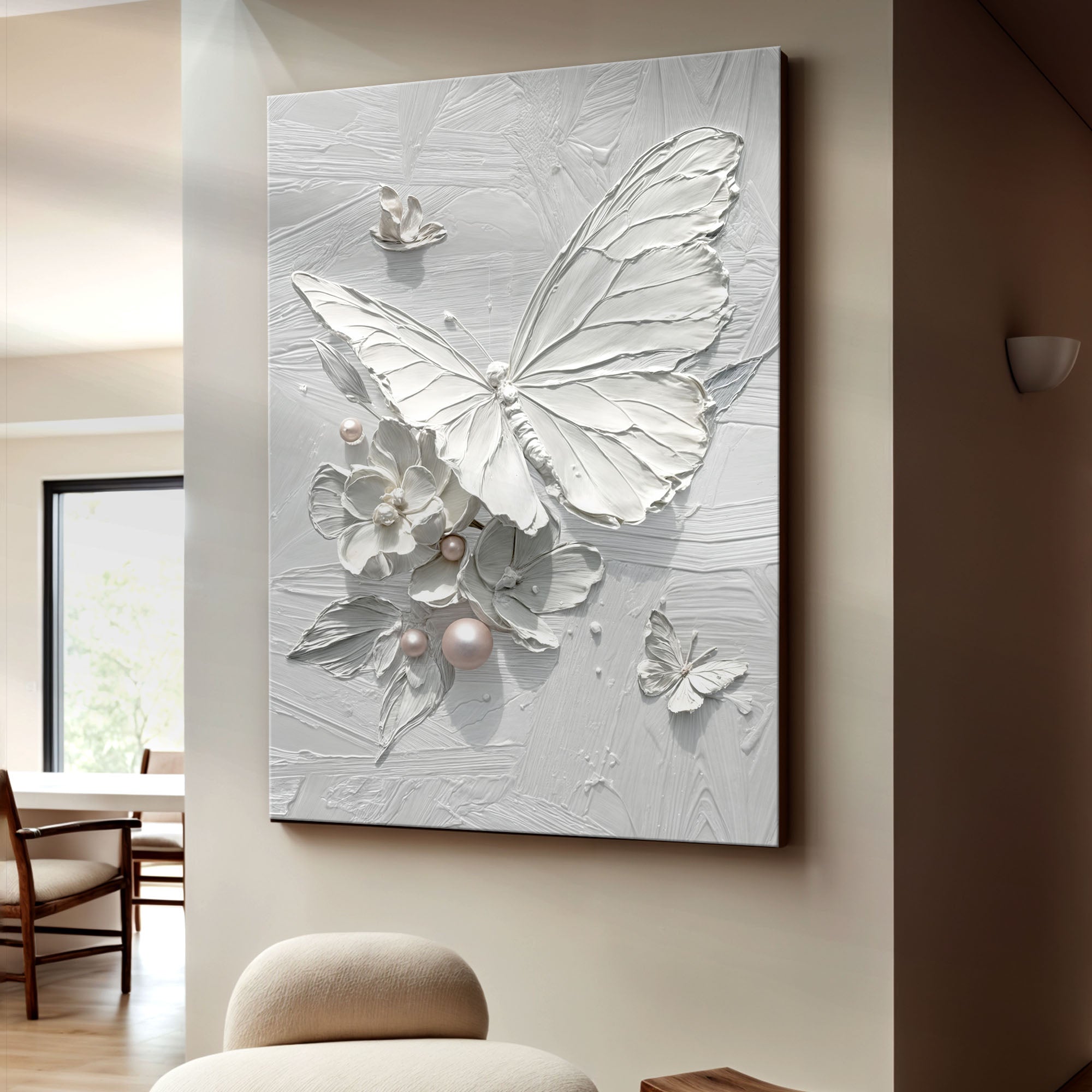 White Butterfly Wall Art on sale at MyriadMart