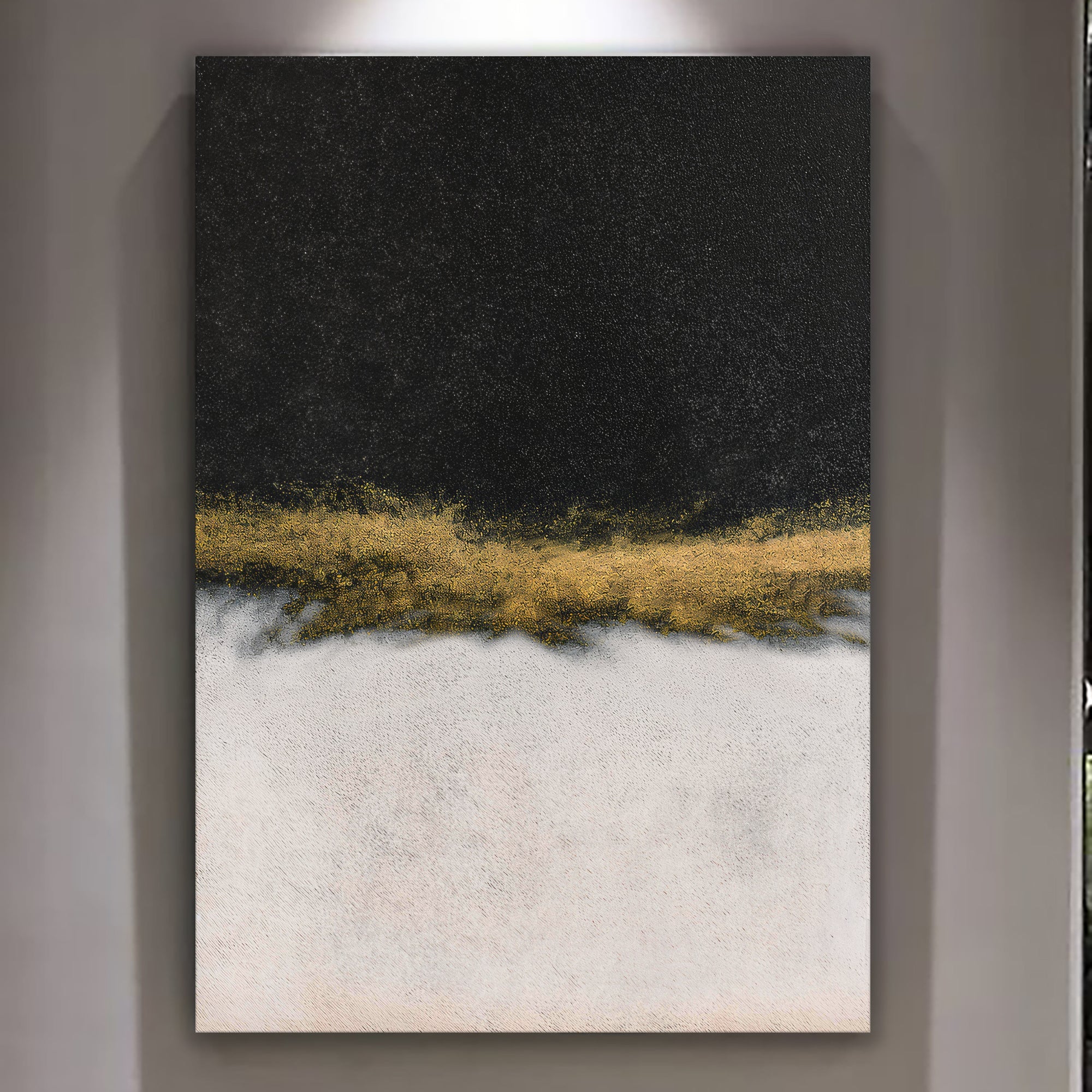 Minimalist Black and Gold Wall Art II on sale at MyriadMart