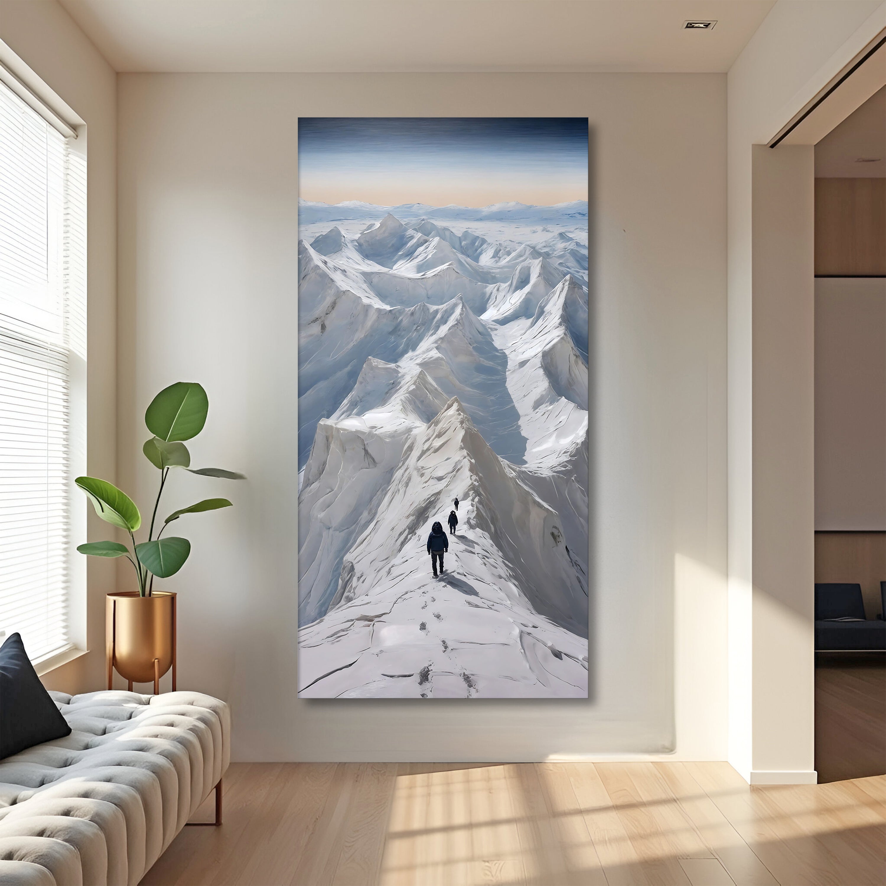 Snow Mountain Abstract Wall Art on sale at MyriadMart